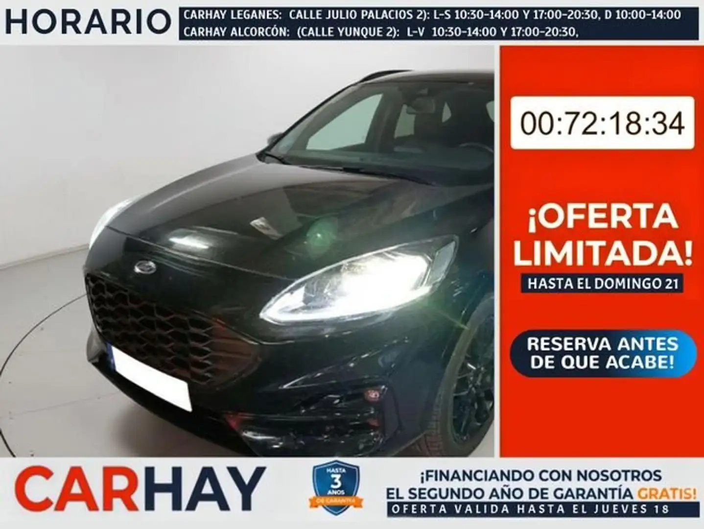 Ford Kuga 2.5 Duratec PHEV ST-Line 4x2 Negro - 1