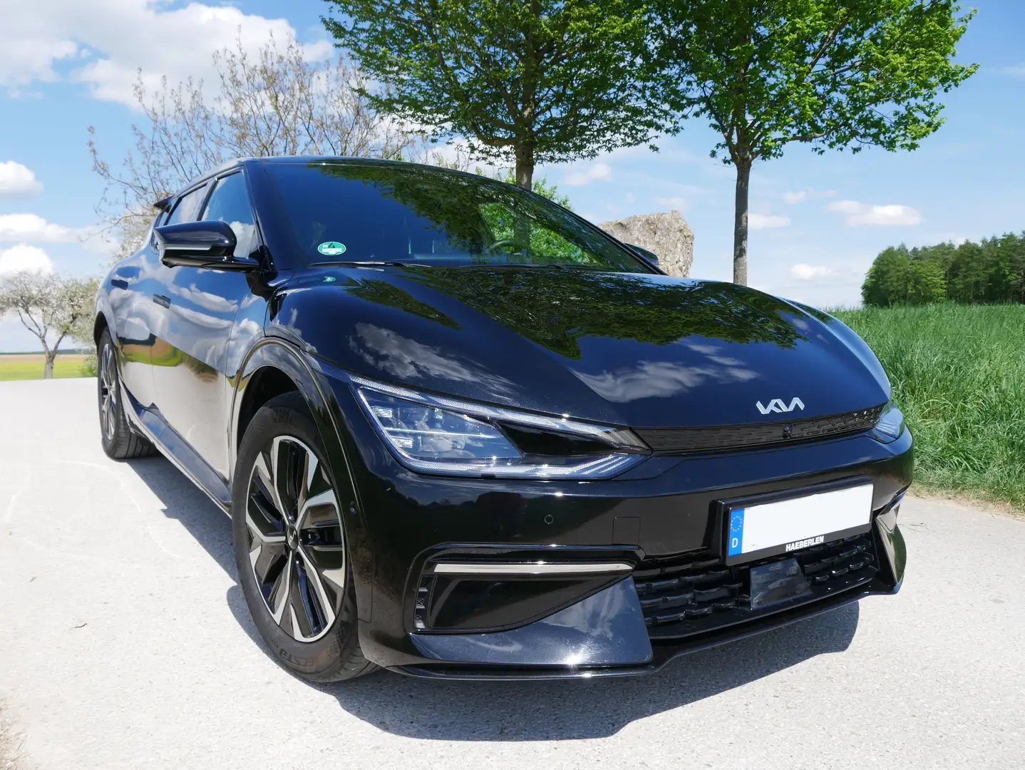Kia EV6 EV6 77,4-kWh GT-line WP, AHK, "Matrix", RWD Schwarz - 1