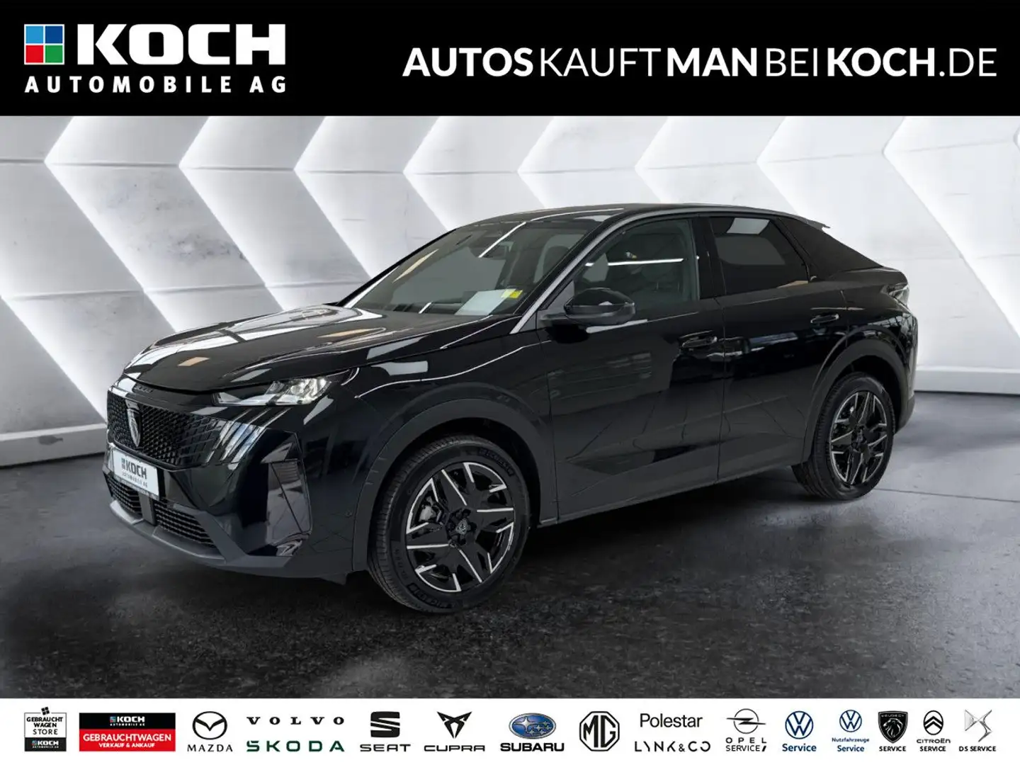 Peugeot 3008 Hybrid 145 e-DSC6 Allure LED SHZ KAM 360° NAV Schwarz - 1