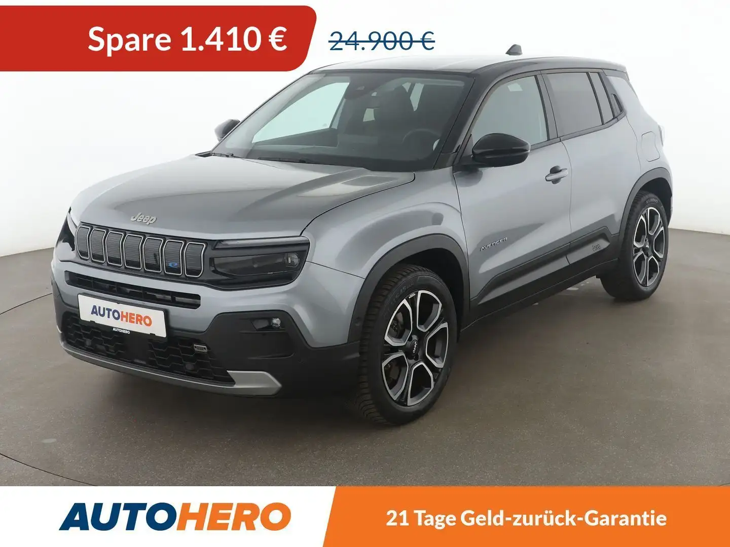 Jeep Avenger electric drive 115 kW Summit Electric Aut.*NAVI*SH Silber - 1