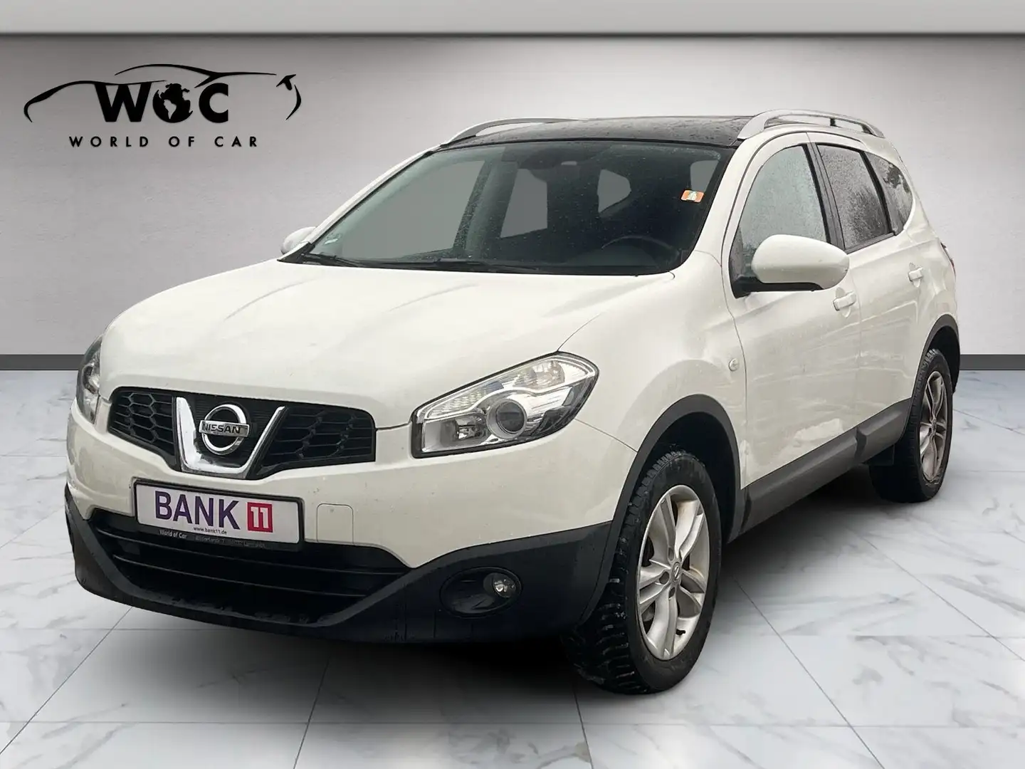 Nissan Qashqai+2 1.6 Acenta 7SITZER*PANO*KAMERA*AHK*LEDER Blanc - 1