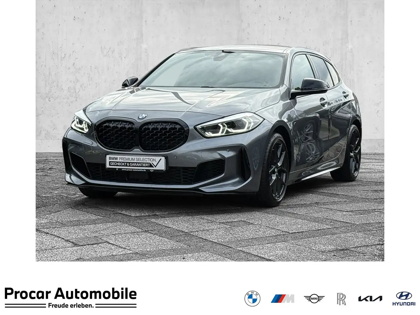 BMW 135 M135i xDrive ACC LED DAB HiFi LivCocProf Shadow FA Gris - 1