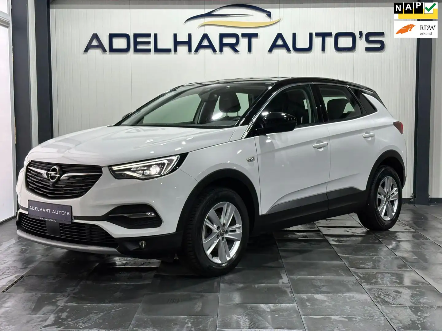 Opel Grandland 1.2 Turbo Business Elegance Automaat / Navigatie f Wit - 1