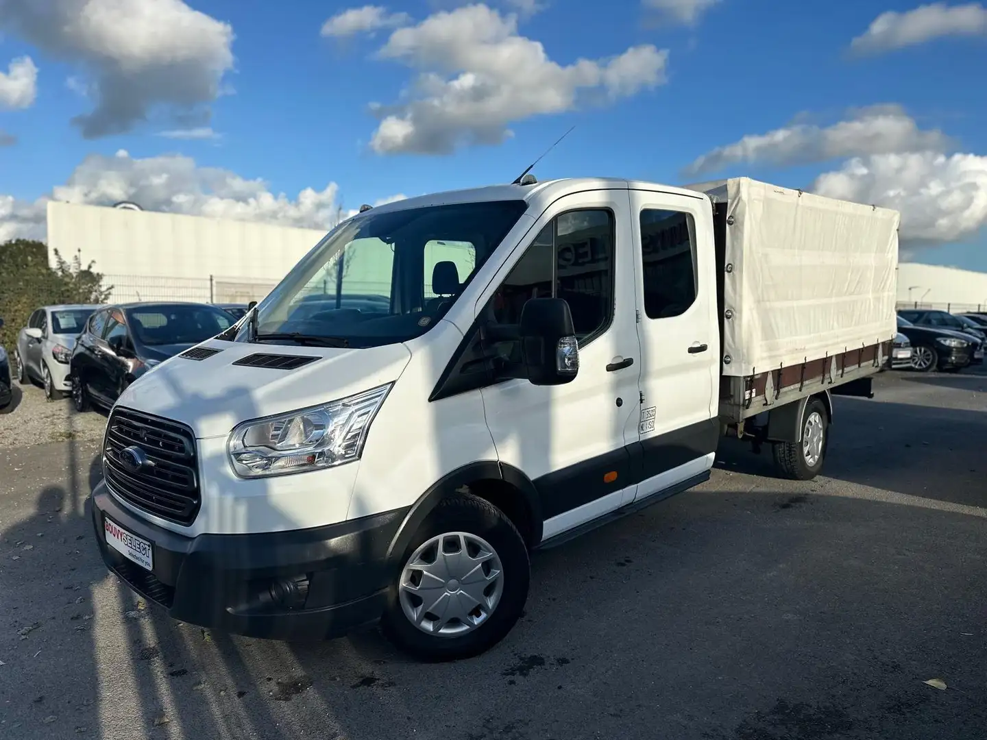 Ford Transit Double Cabine + Benne *AIRCO*CRUISE*CAMERA*USB* Белый - 1