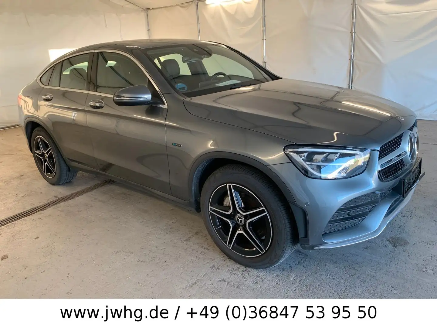 Mercedes-Benz GLC 300 e 4M Coupé AMG Airm HeadUp FahrAs+VirtC. Grau - 2
