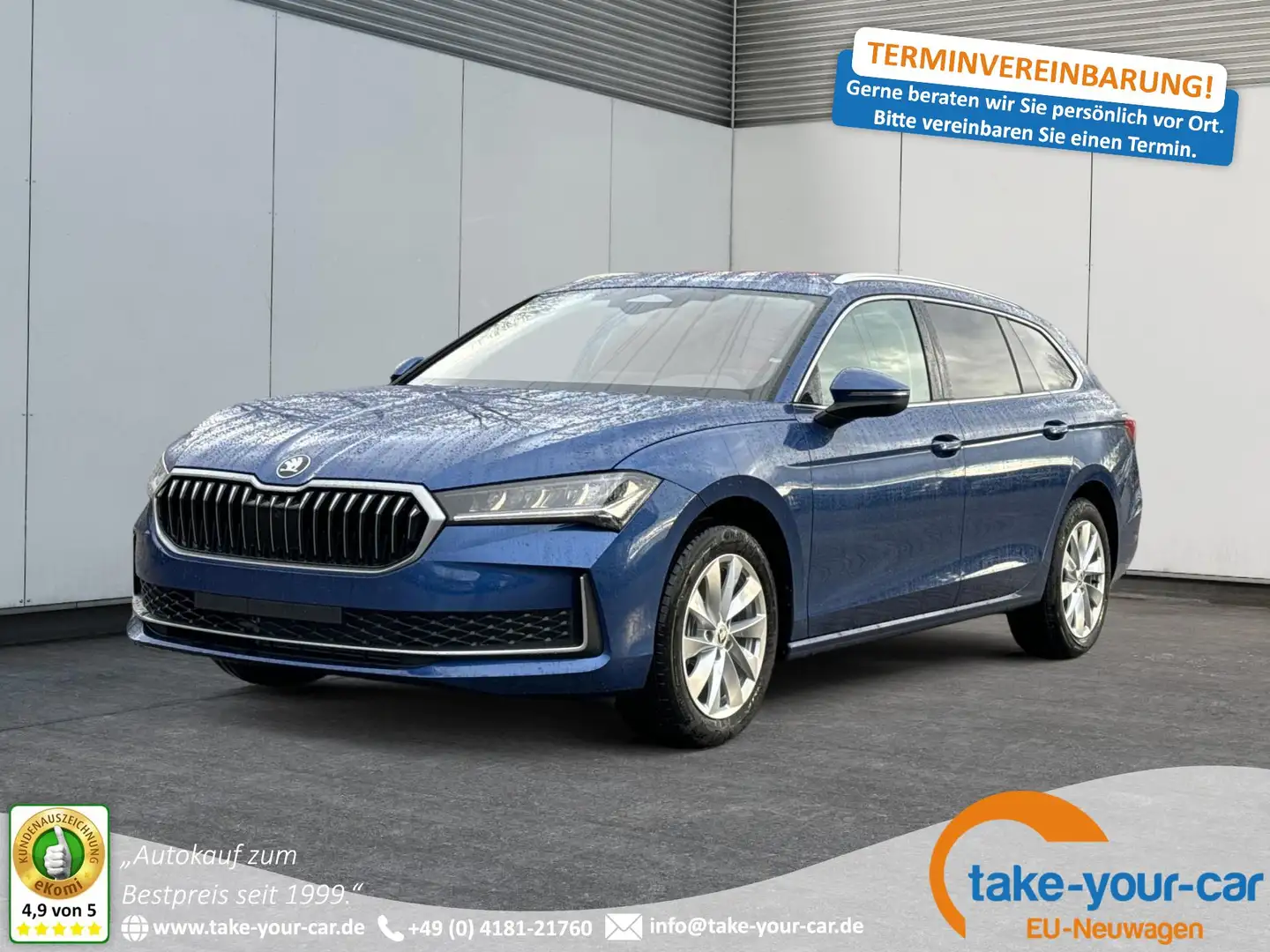 Skoda Superb Combi Selection DSG+AHK+NAVI+EL. HECKKL.+KESSY+... Blau - 1