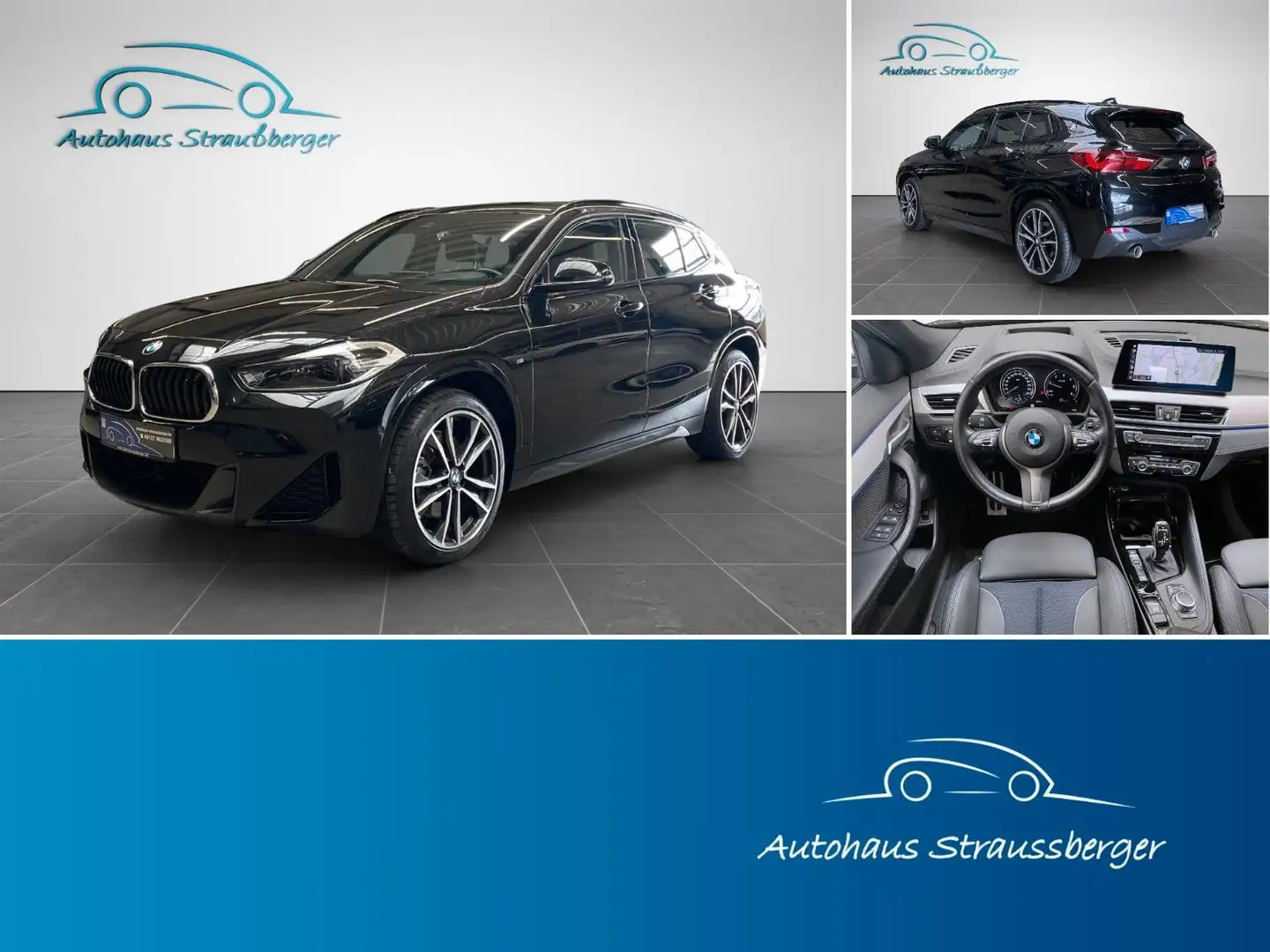 BMW X2 20d xD M Sport ACC HuD AHK RFK HiFi SHZ QI Black - 1