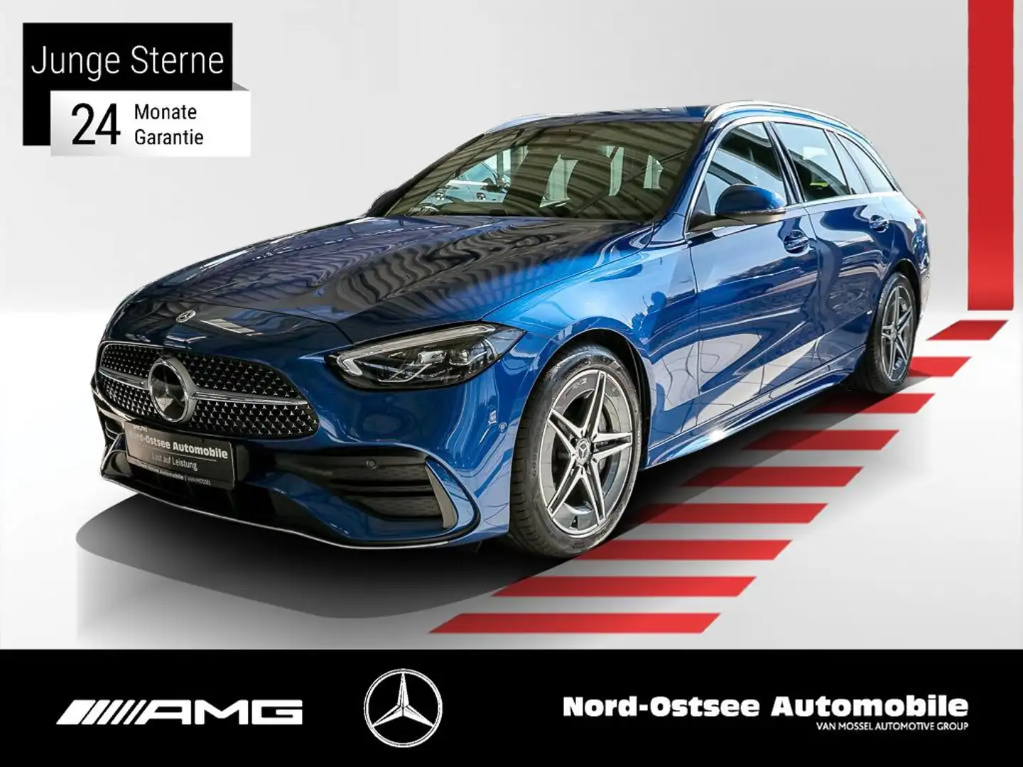 Mercedes-Benz C 220 T d AMG AMBIENTE NAVI KEYLESS KAMERA Blau - 1