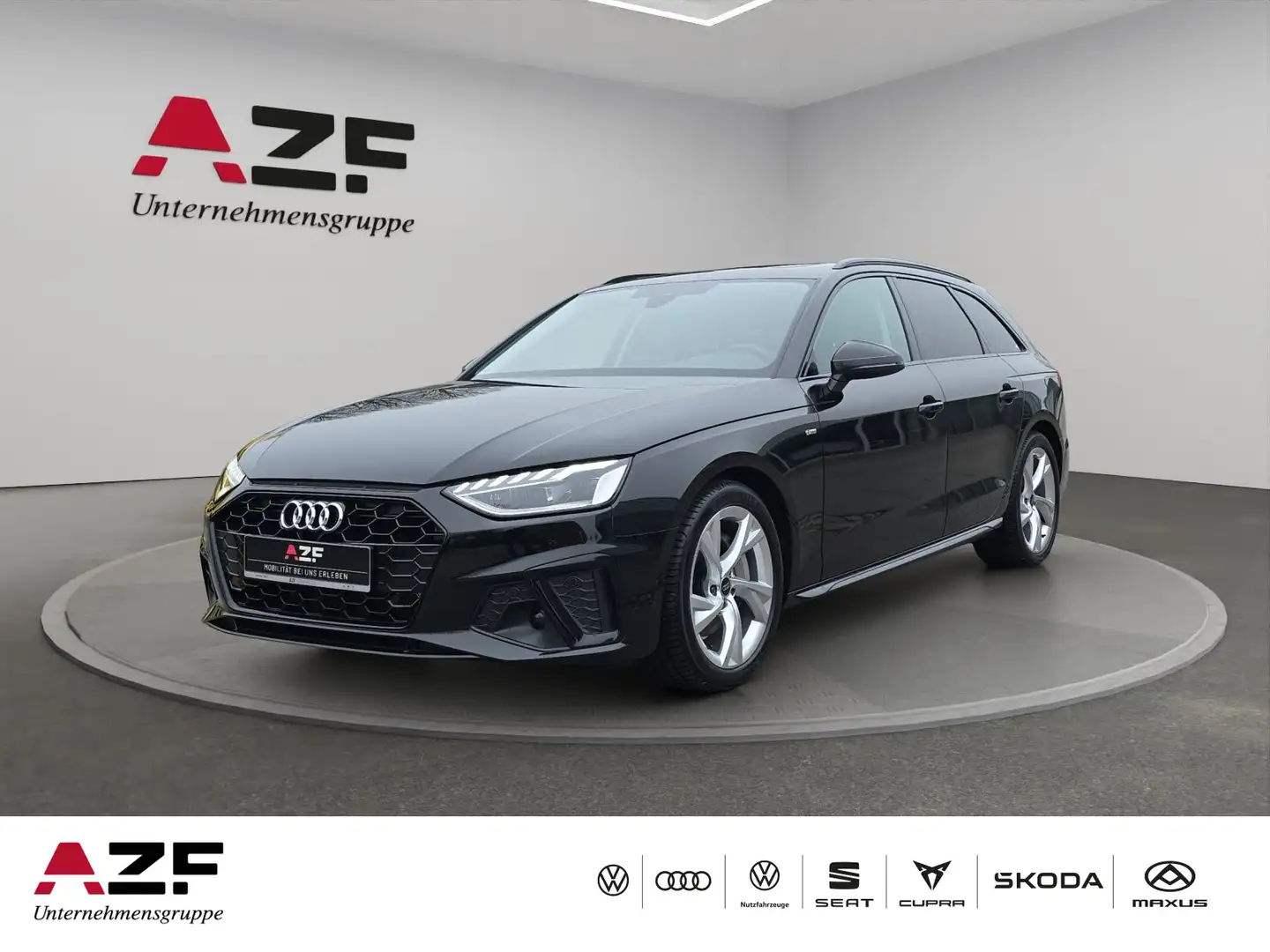 Audi A4 40 TDI S tronic S line NAVI+LED+PANO+AC Schwarz - 1