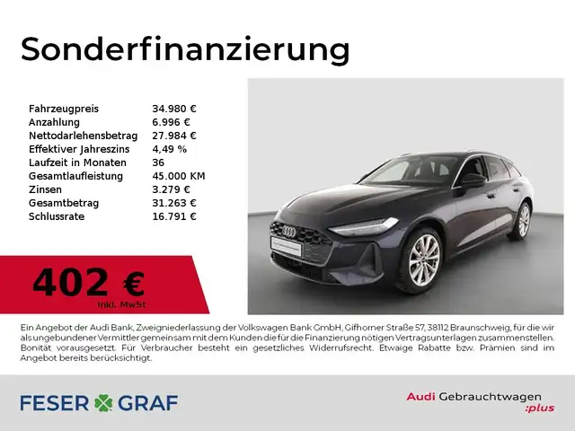 Audi A5 Avant TFSI 110 kW S tronic Rfk Navi LED