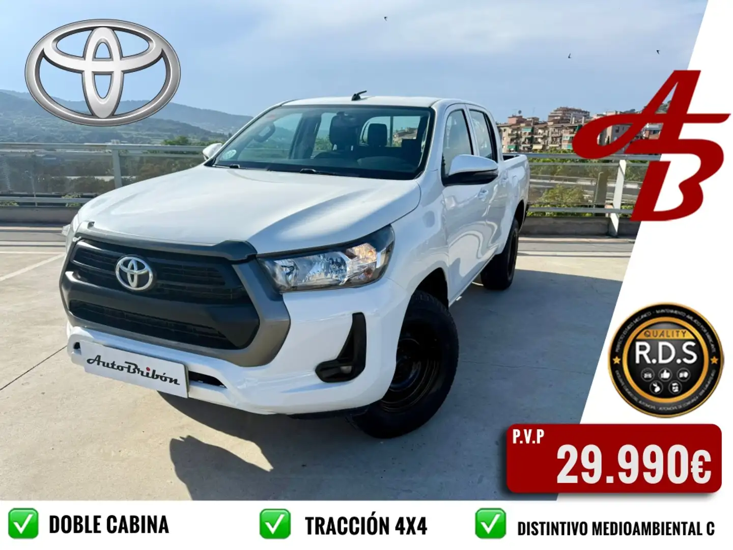 Toyota Hilux Cabina Doble GX Wit - 1