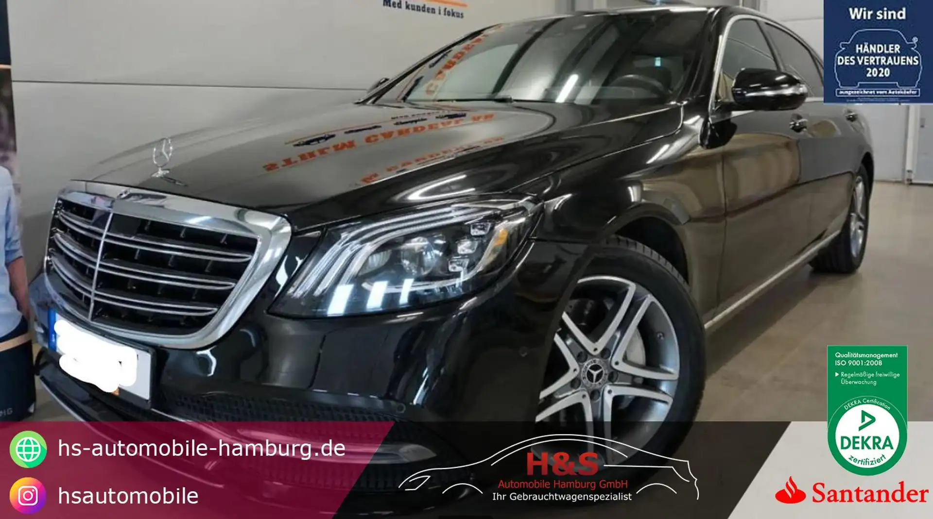 Mercedes-Benz S 350 d L AMG-LINE Park-Paket mit 360° Kamera Schwarz - 1