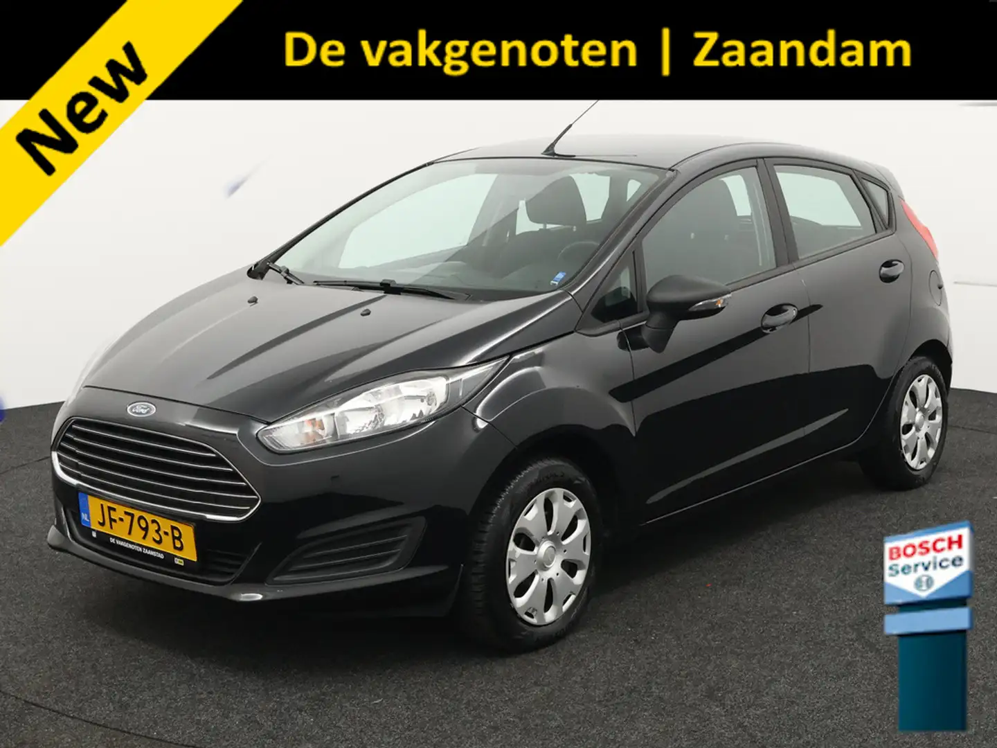 Ford Fiesta 1.25 Trend Airco, boordcomputer, buitenspiegels el Zwart - 1