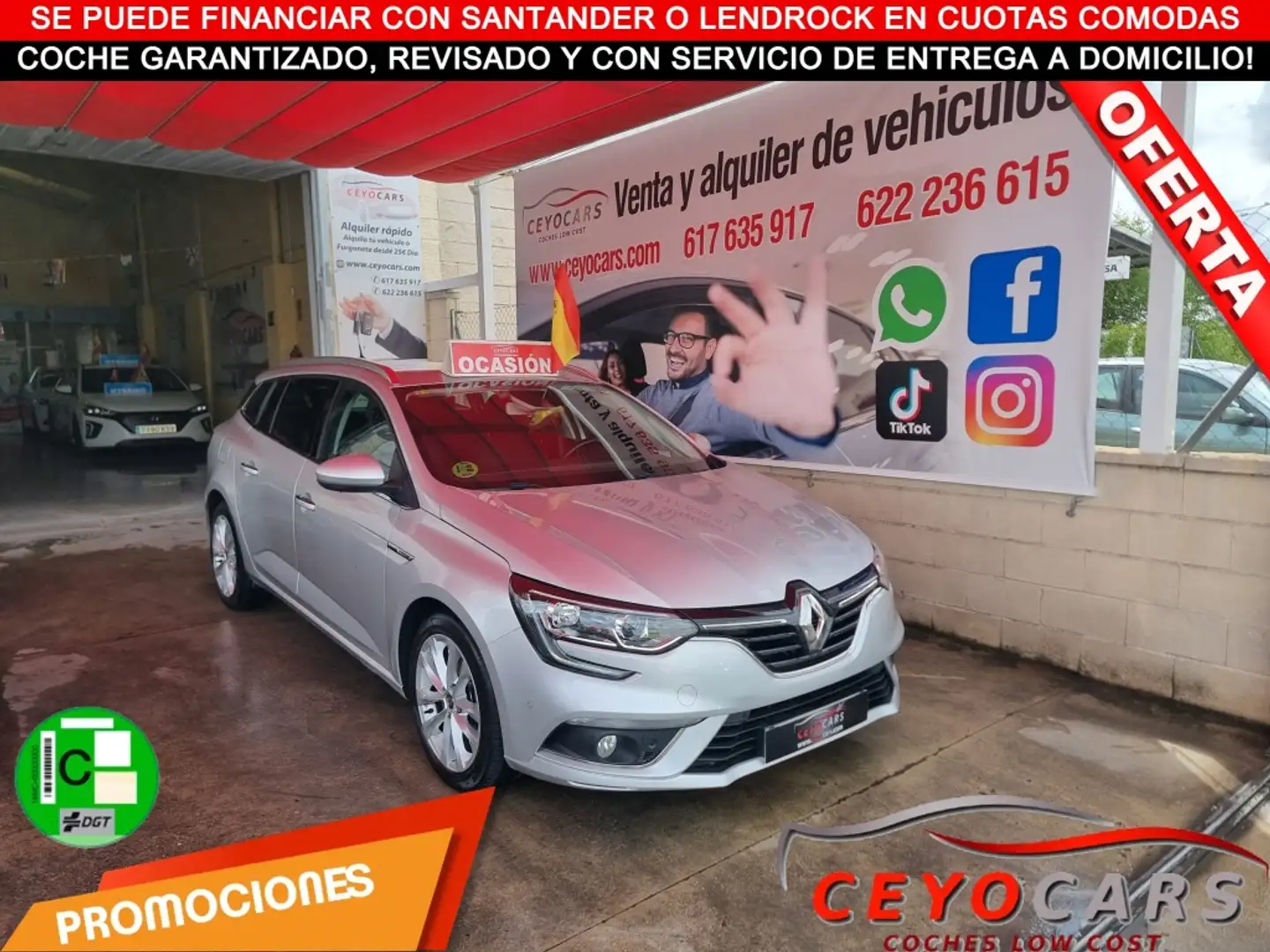 Renault Megane S.T. 1.5dCi Blue Zen EDC 85kW Gris - 1