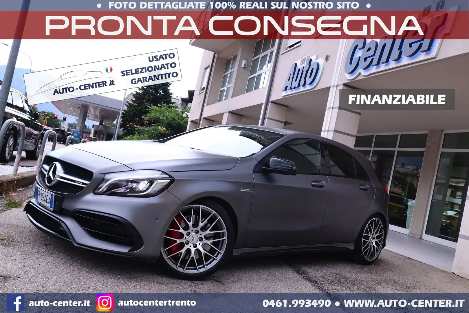 Mercedes-Benz A 45 AMG A 45 AMG 4Matic Aut *Scarico Performance Grigio - 1