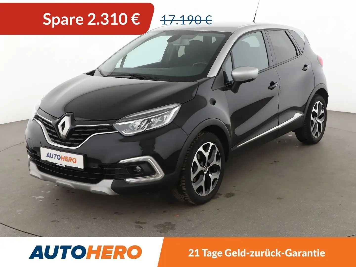 Renault Captur 1.3 TCe Collection Aut.*CAM*NAVI*LED*PDC*TEMPO* Noir - 1