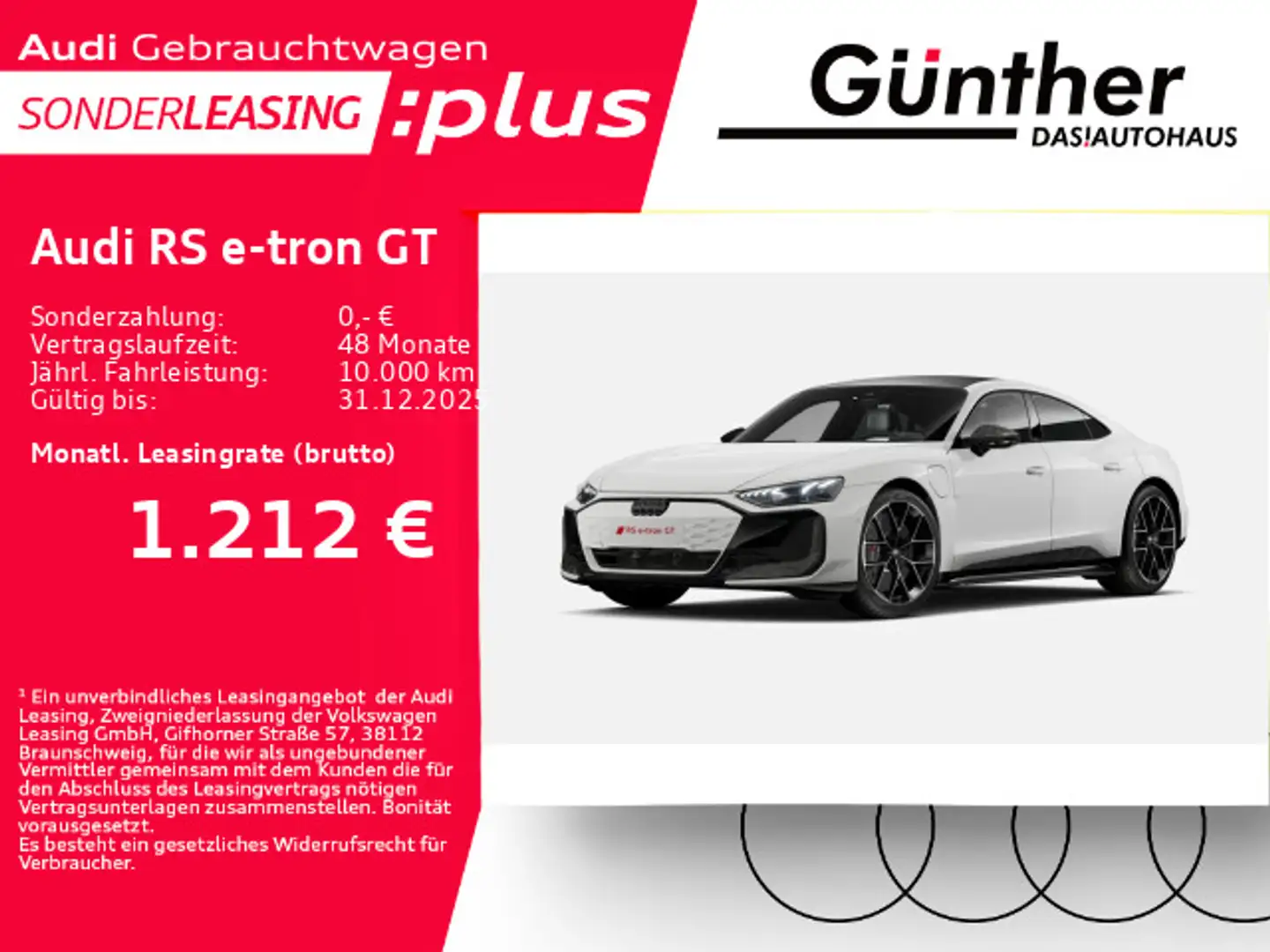 Audi RS e-tron GT PERFORMANCE +AKTIVFAHRWE+SITZBELÜFT Weiß - 1