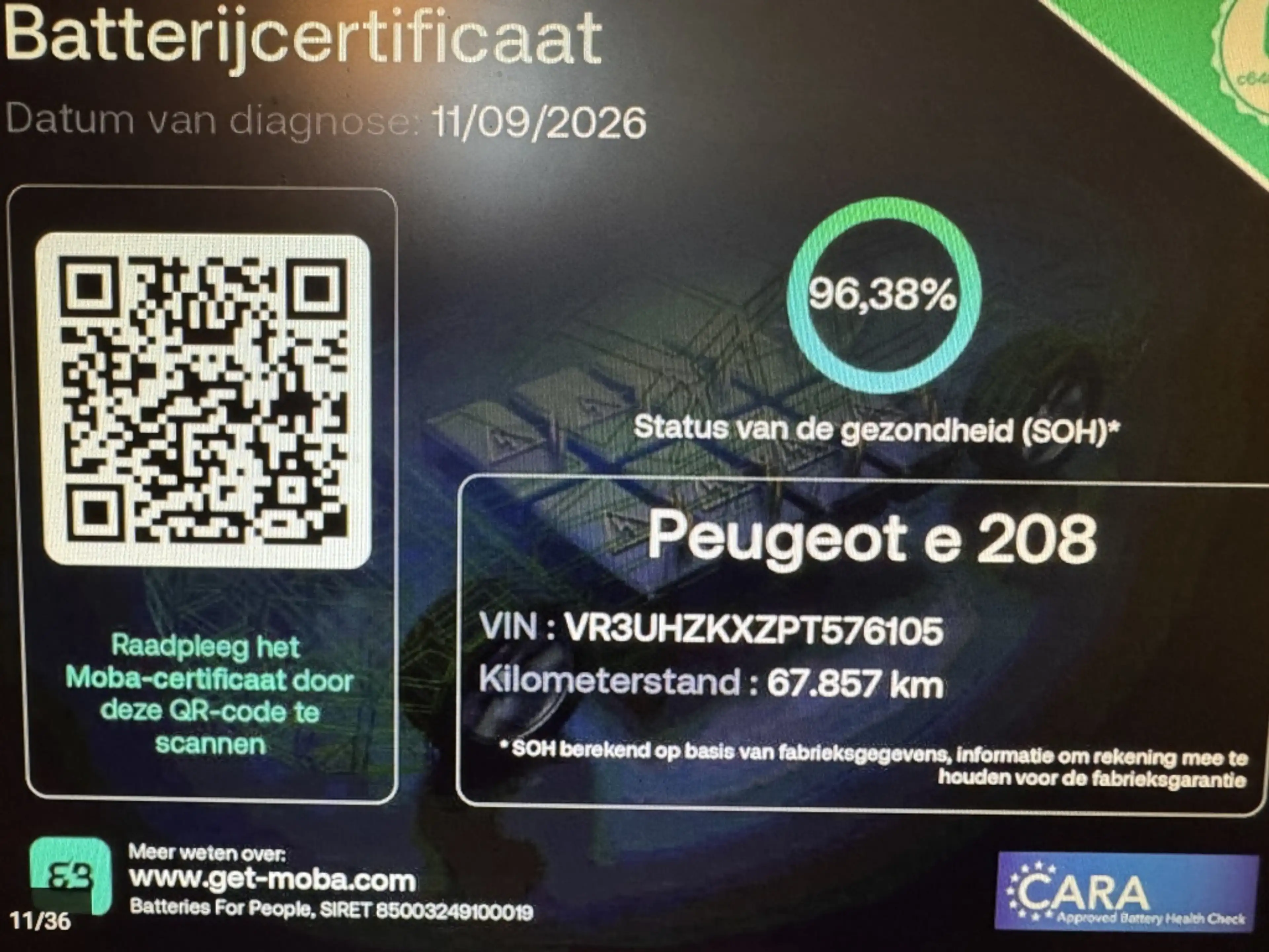 Peugeot e-208 Active Pck 50 kWh *SOH 96,38%* — photo 19