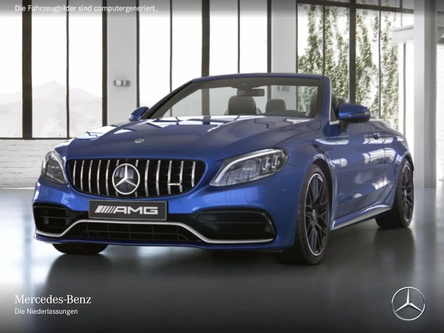 Mercedes-Benz C 63 AMG C 63 S Cabrio DRIVERS+360+MULTIBEAM+FAHRASS+19"+9G Blu/Azzurro - 2