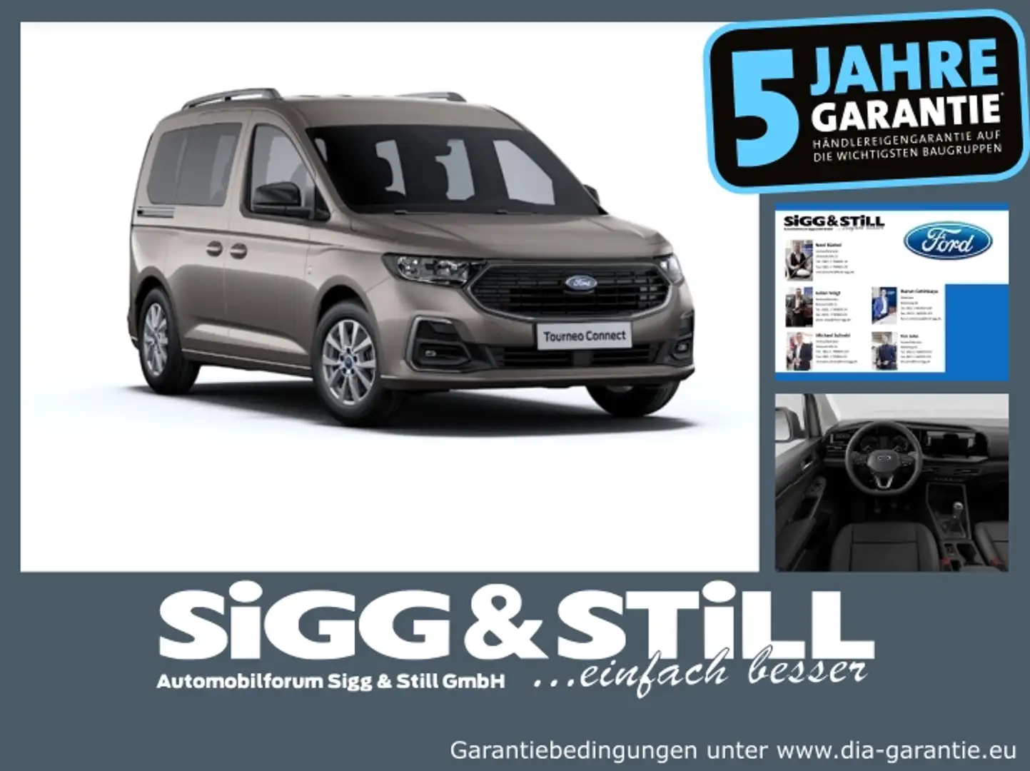 Ford Grand Tourneo Connect Titanium L2 1.5 LED*iACC*CAM*PDC Silber - 1