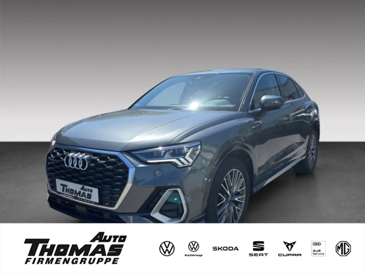 Audi Q3 45 TFSI quattro S line B&O+MATRIX Gris - 1