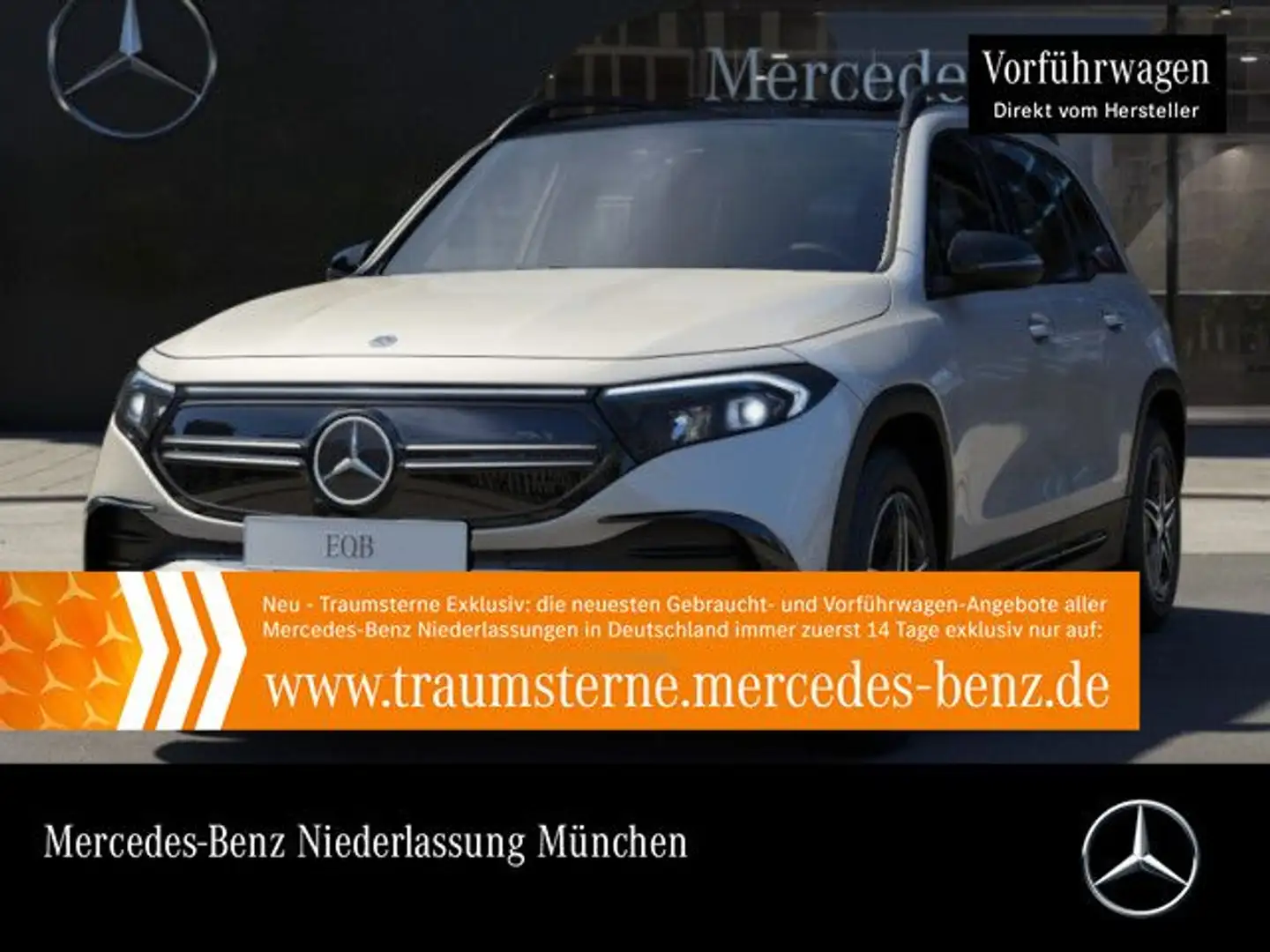 Mercedes-Benz EQB 300 4M AMG+NIGHT+PLUS-PAKET+PANO+KAMERA Weiß - 1