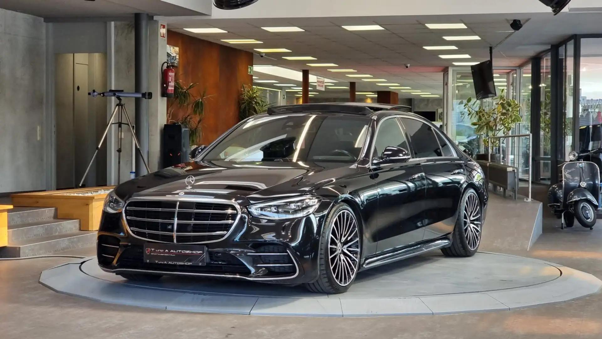 Mercedes-Benz S 350 d 4Matic Lang AMG-Paket Aut. *Pano*Head-up*Burmest Zwart - 1