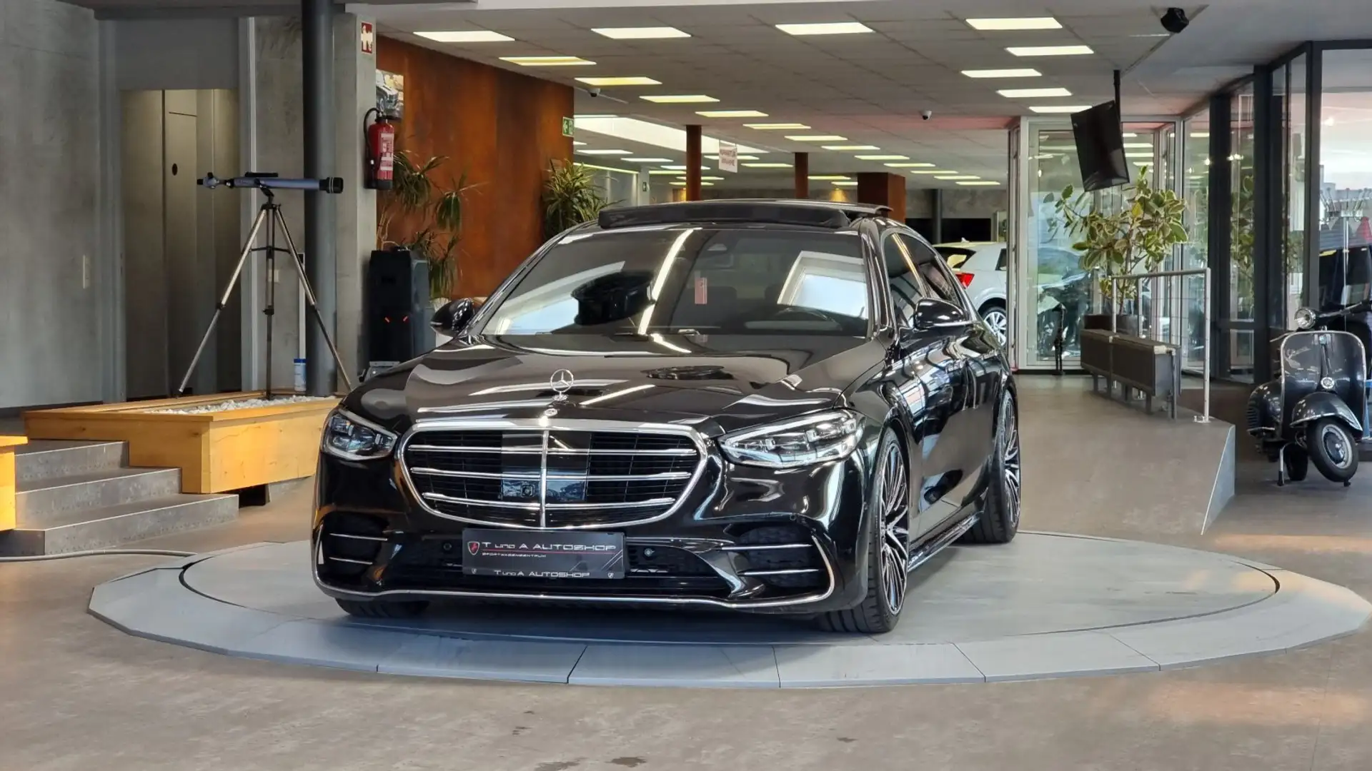Mercedes-Benz S 350 d 4Matic Lang AMG-Paket Aut. *Pano*Head-up*Burmest Zwart - 2