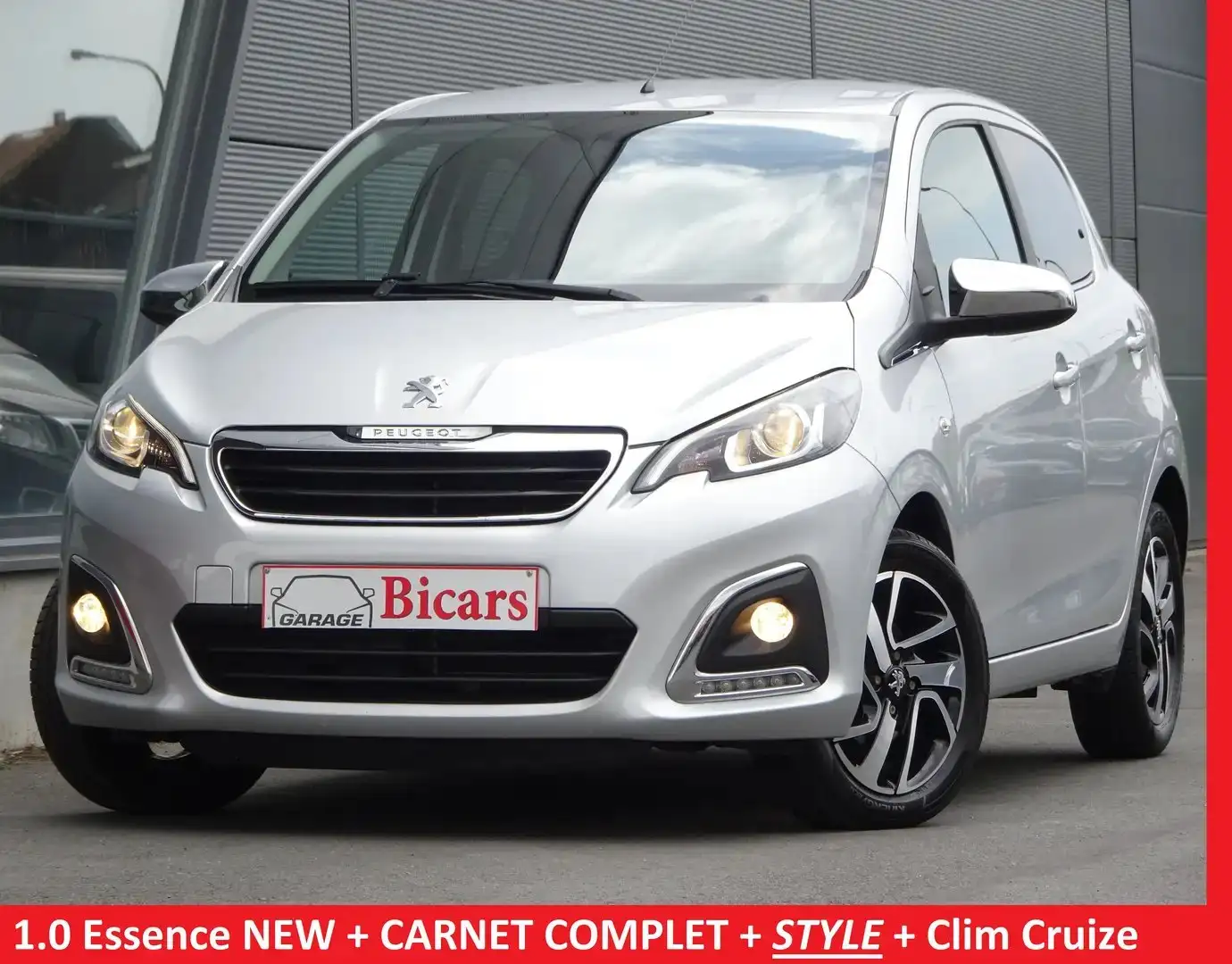 Peugeot 108 1.0 VTi ✅ Style S 💎 JANTES CLIM CRUISE CARNET Argent - 1