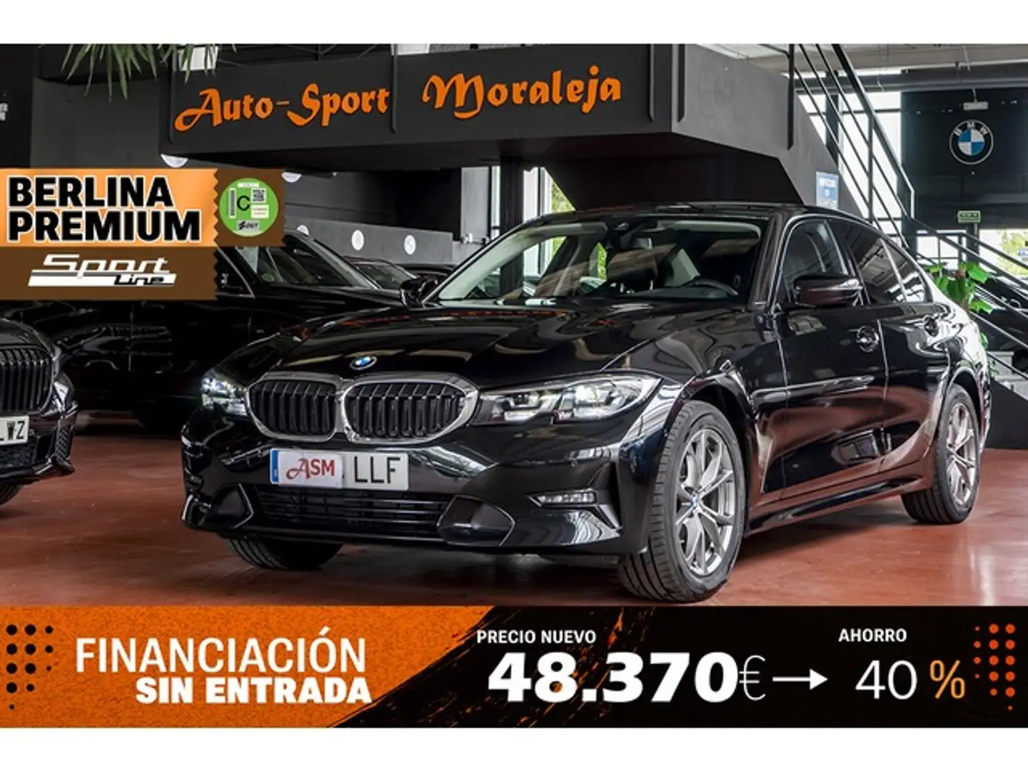 BMW 318 318dA Negro - 1