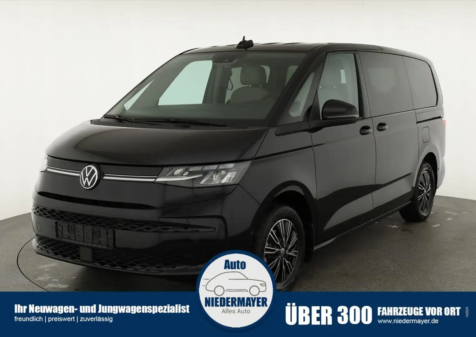 Volkswagen T7 Multivan TDI DSG lang Life, Teilleder, AHK, Navi, easyOpen, Noir - 1