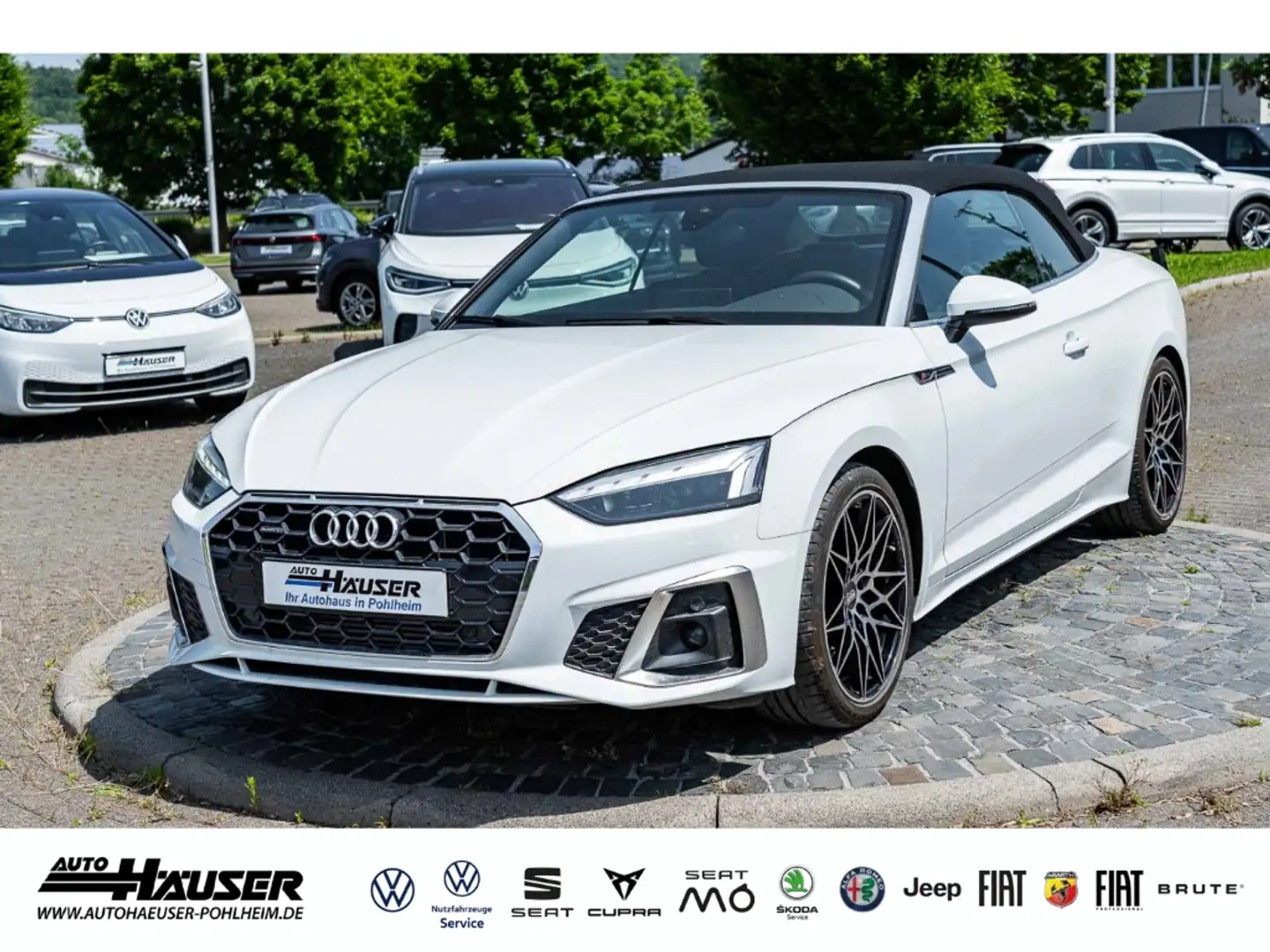 Audi A5 Cabriolet S line 45 TFSI quattro tronic NAVI KAMER Weiß - 1