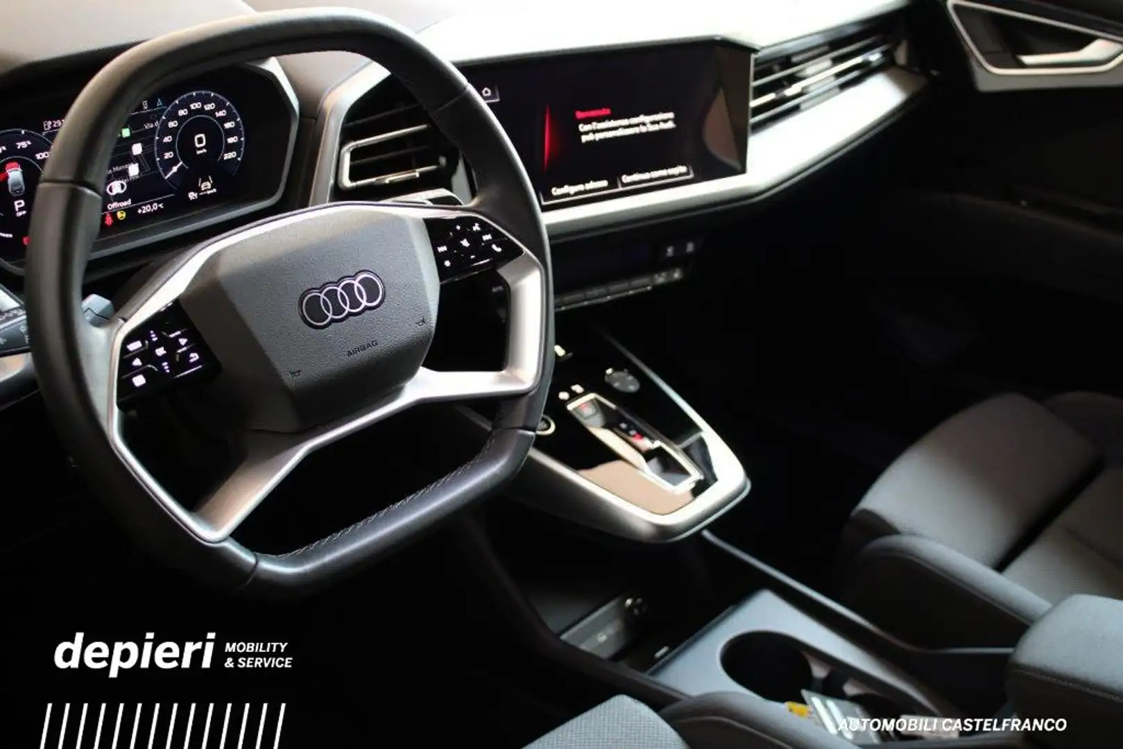 Audi Q4 e-tron 45 S Line edition -BEV batteria 82kWh Grigio - 2