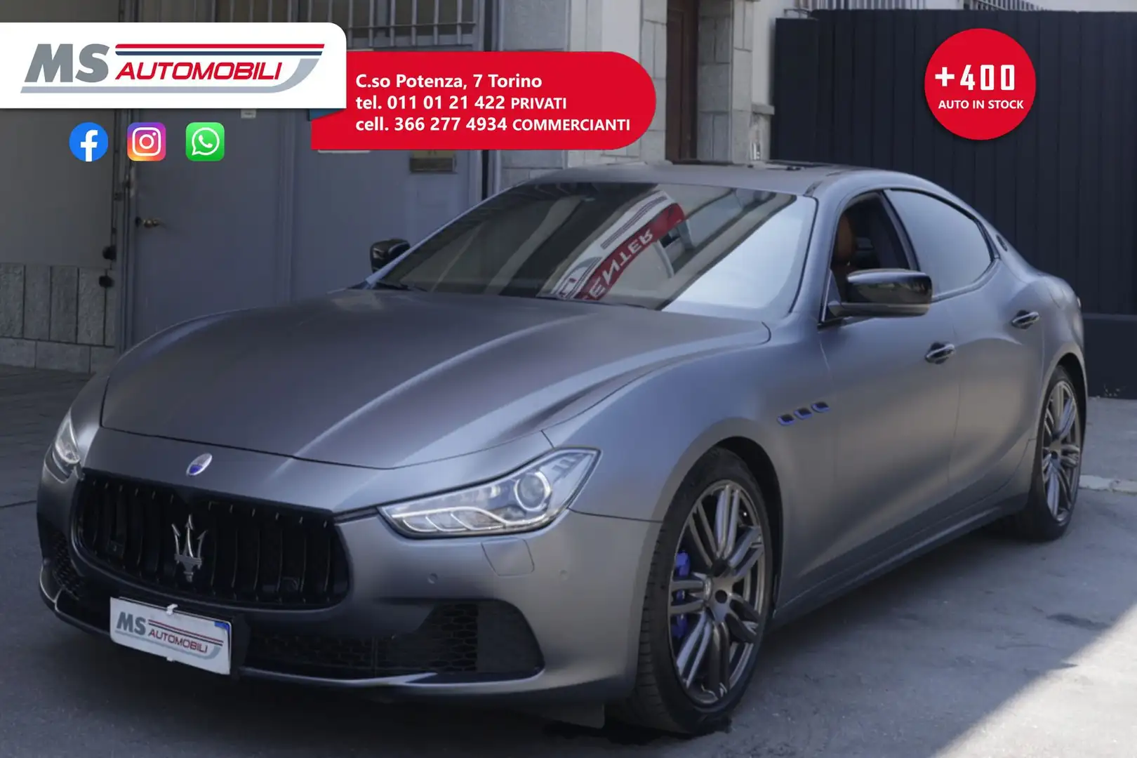 Maserati Ghibli Maserati Ghibli 3.0 Diesel 275 CV Unicoproprietar Grigio - 1