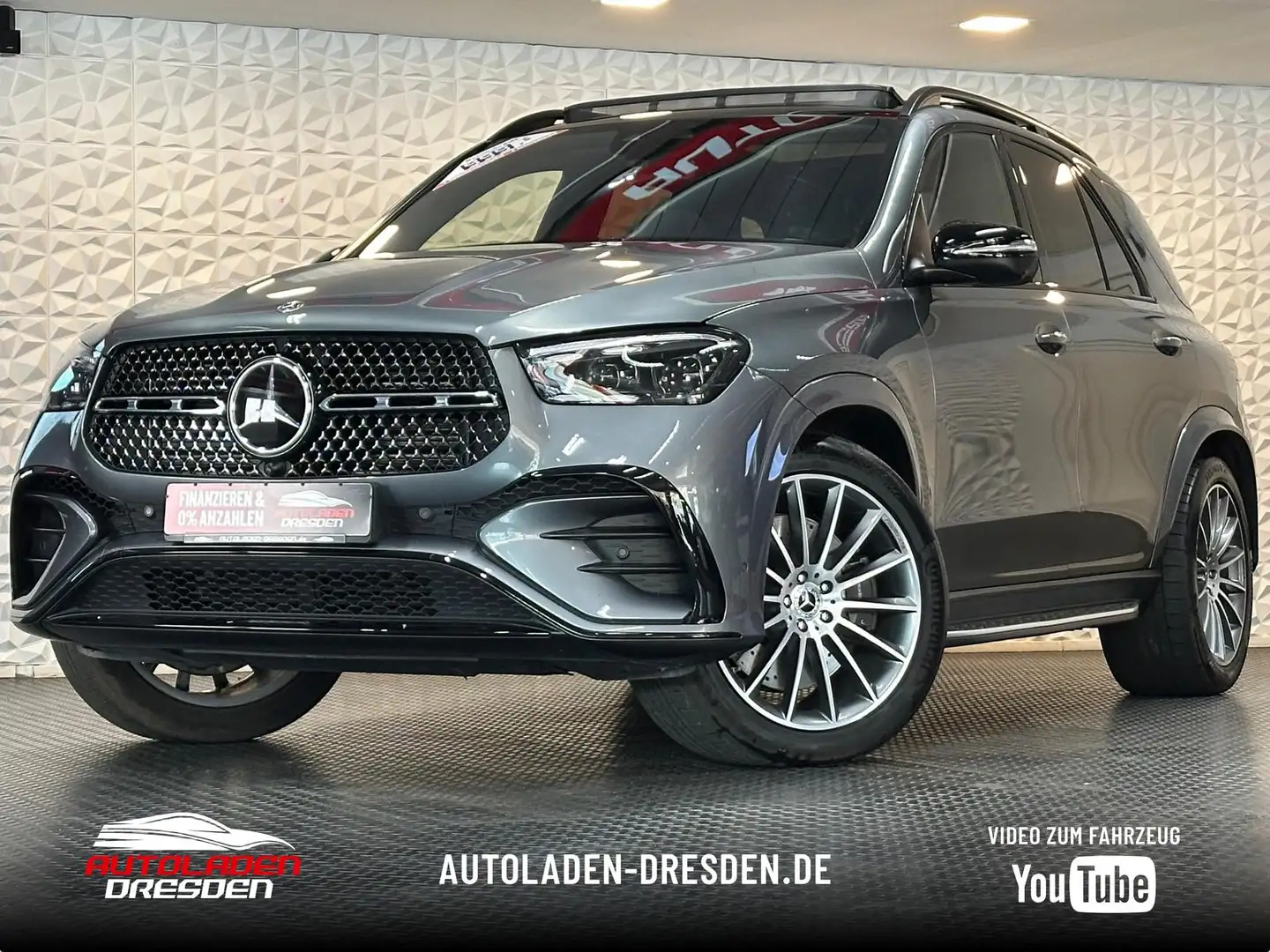 Mercedes-Benz GLE 450 d 4MATIC AMG NIGHT* MULTIBEAM#AHK#SH#LUFT Grijs - 1
