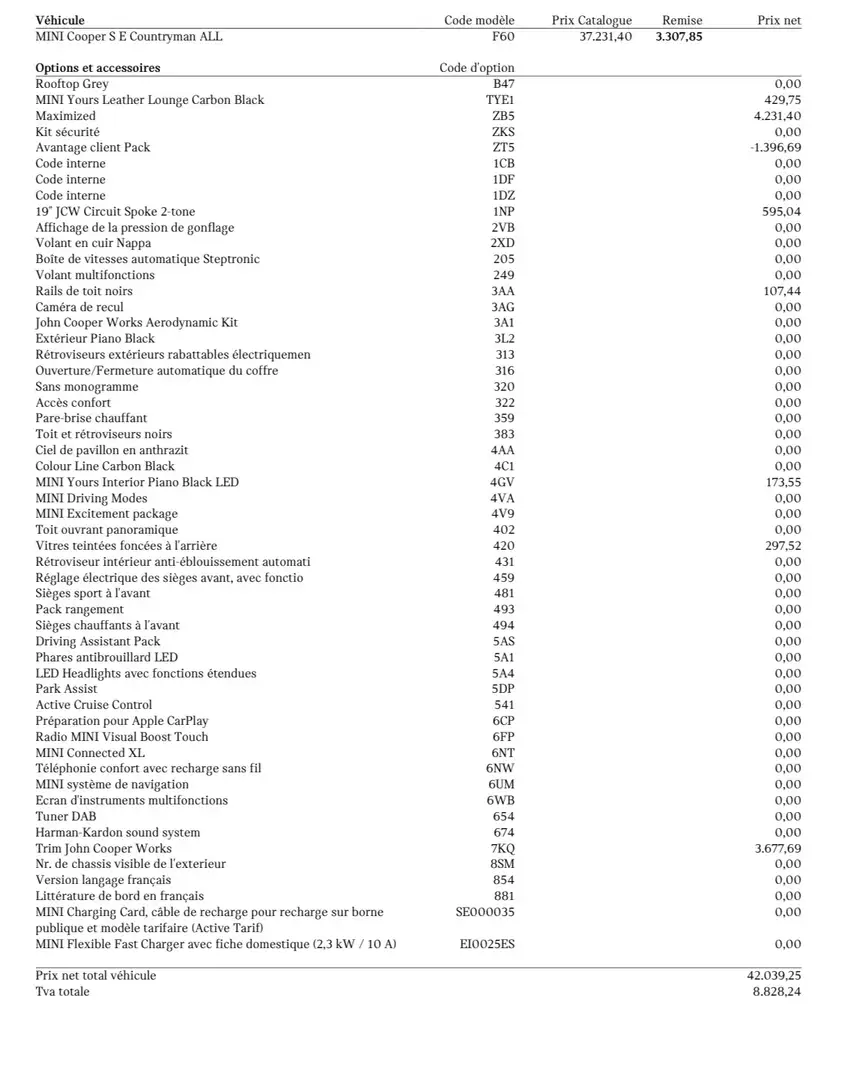 MINI Cooper SE Countryman Mini Countryman 1.5A PHEV Cooper SE ALL4 (EU6d-T.) Beige - 2