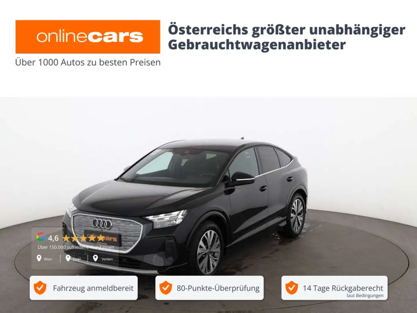 Audi Q4 e-tron Q4 SB 40 e-tron 82kWh Aut MATRIX RADAR NAVI R-CAM Schwarz - 1