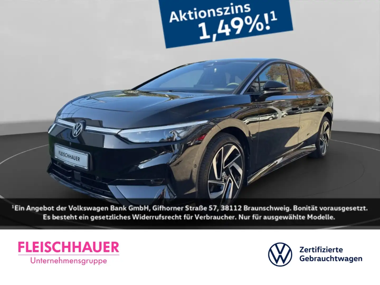 Volkswagen ID.7 82 kWh Pro HUD AHK Navi Memory Sitze 360 Kamera Ma Schwarz - 1