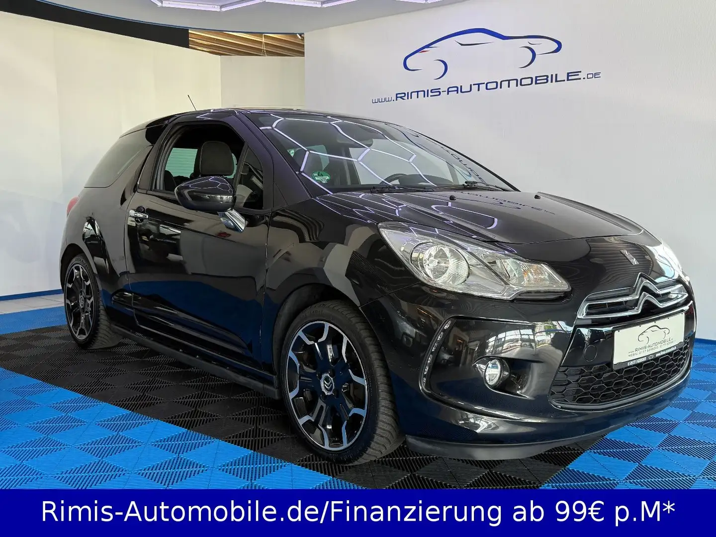 Citroen DS3 1.6 SoChic Navi+ PDC Klimaautomatik Schwarz - 2