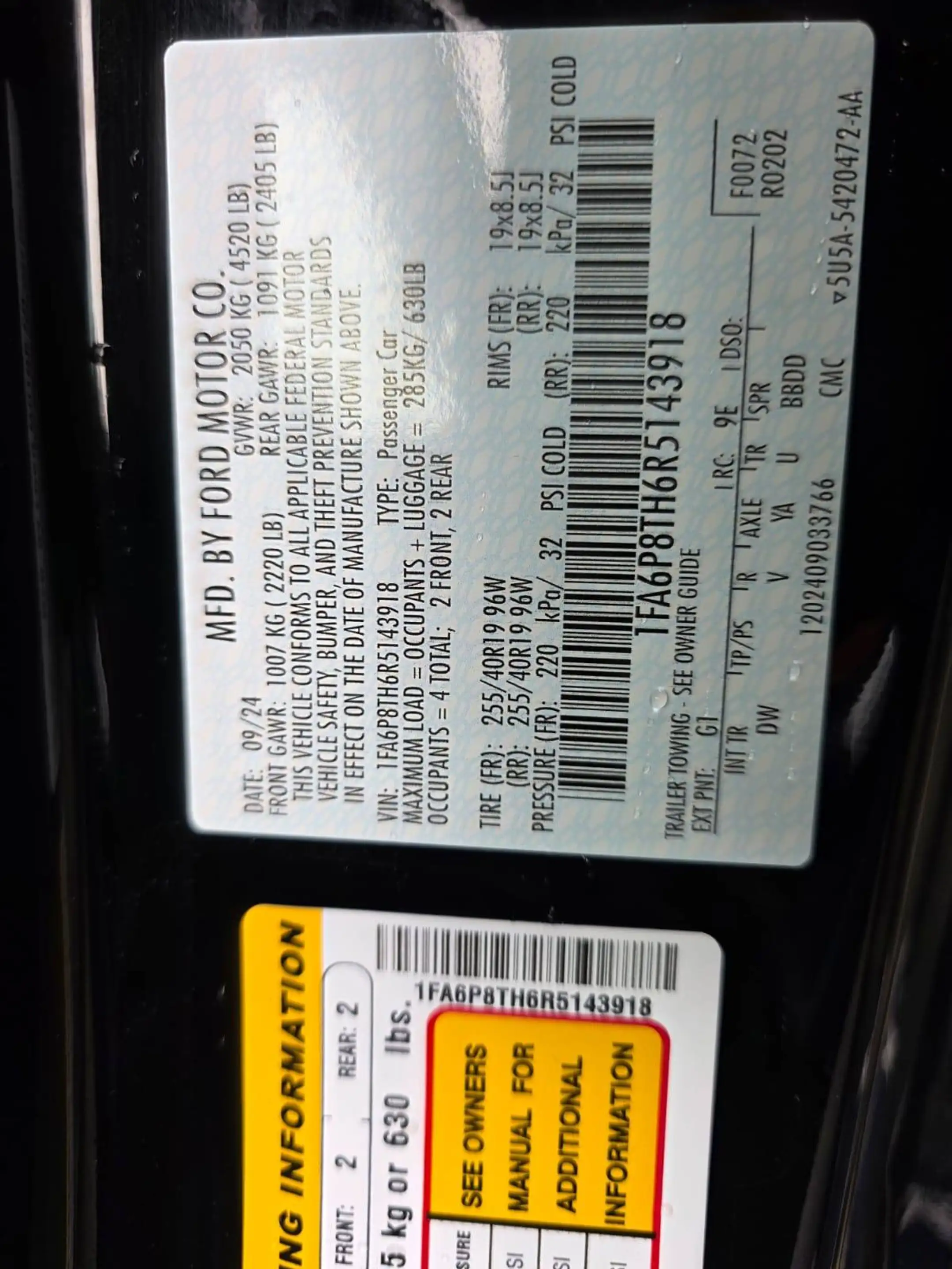 Ford Mustang 2024er Coupe 2.3 Ecob. Leder NAVI Tuning — photo 14