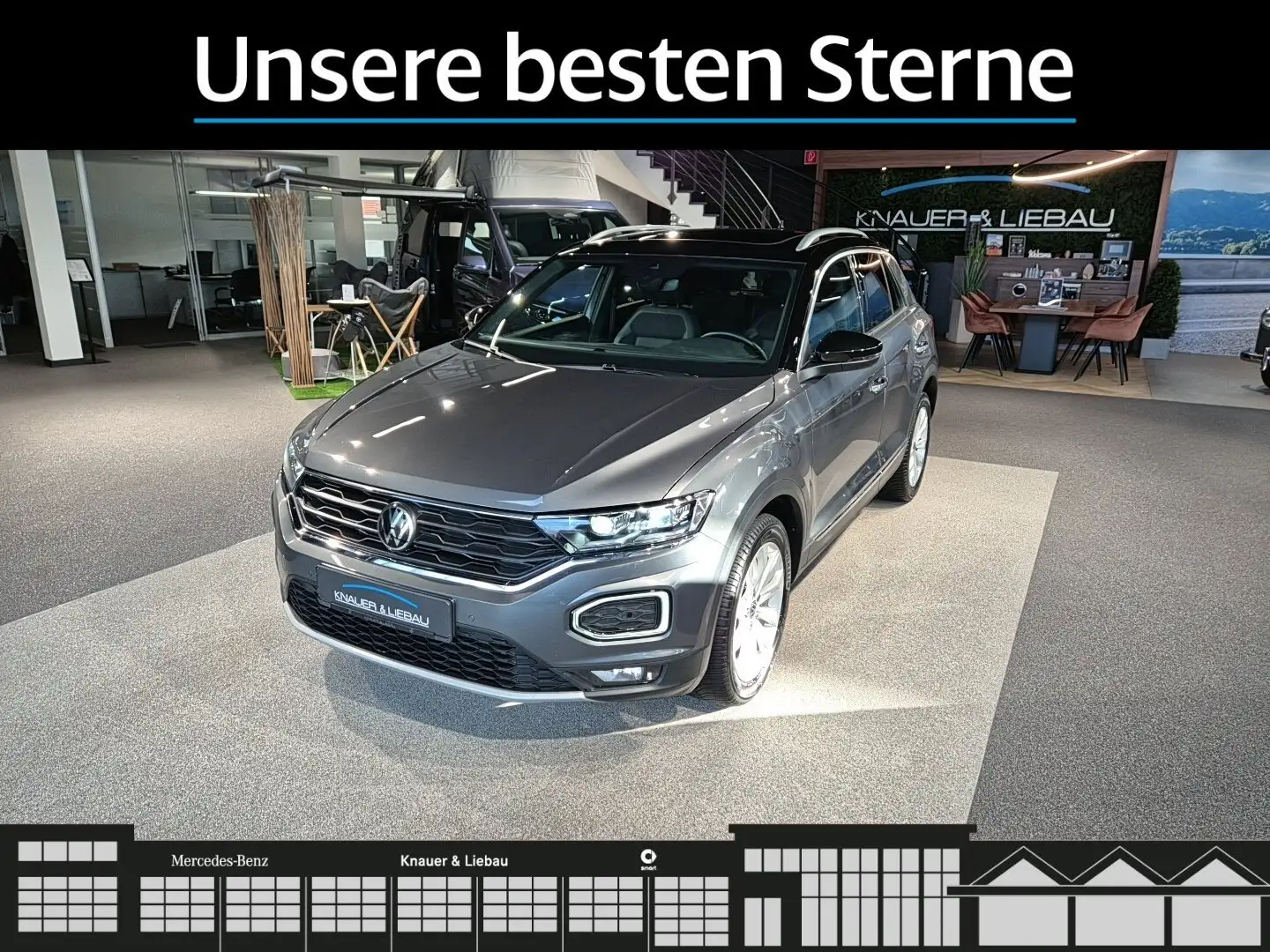 Volkswagen T-Roc T-Roc 1.5TSI Sport Pano*AHK*Cam*ACC*DAB*Stndhzg* Gris - 2