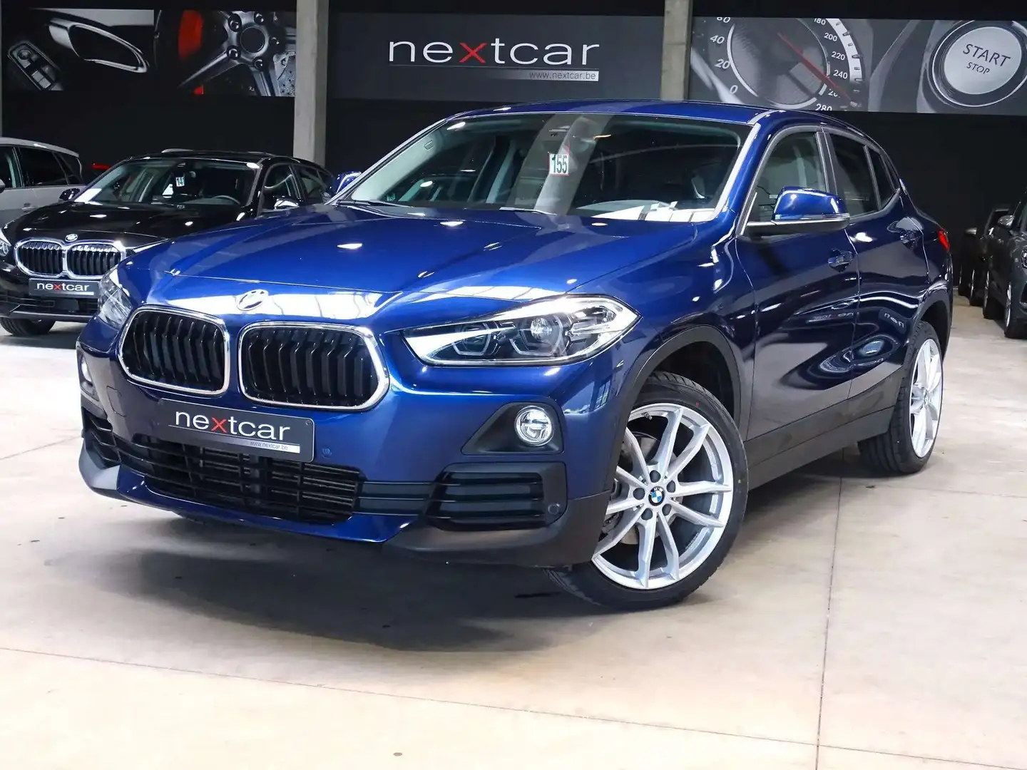 BMW X2 18d SDrive FULL LED-NAVI-CAMERA-CRUISE-PARK AV\u00 Bleu - 1