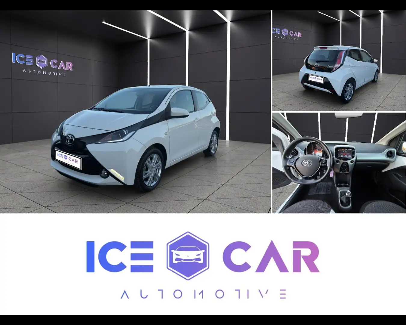 Toyota Aygo 2ª serie - Aygo 1.0 VVT-i 69 CV 5 porte x-play Blanc - 1