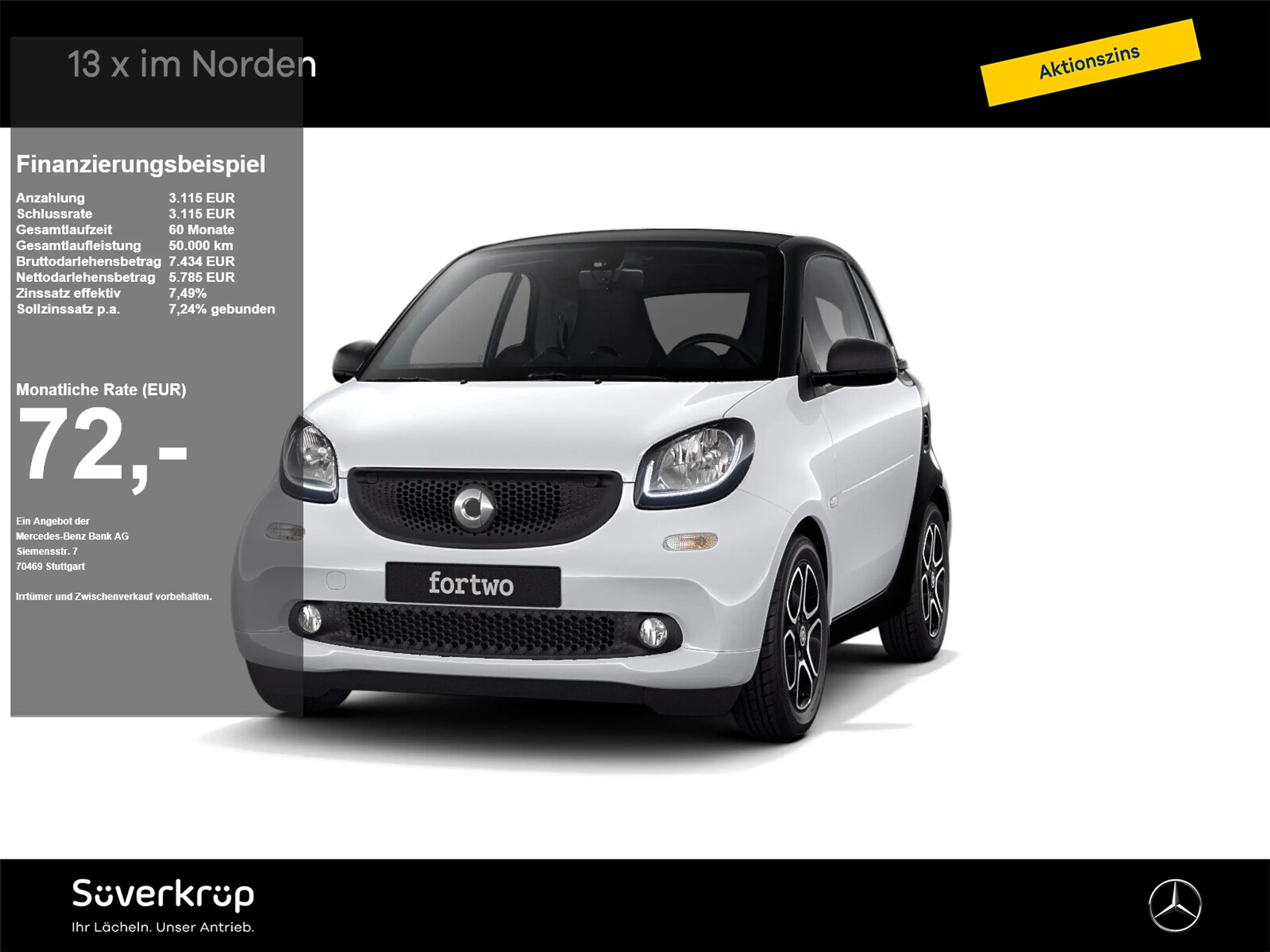 smart forTwo coupe prime PANO SHZ