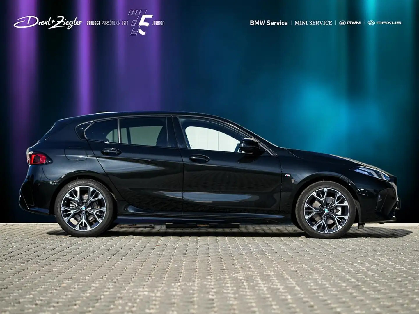 BMW 118 d M Sport SHZ 2-ZonKlima Navi S-Glas ParkAss Schwarz - 2