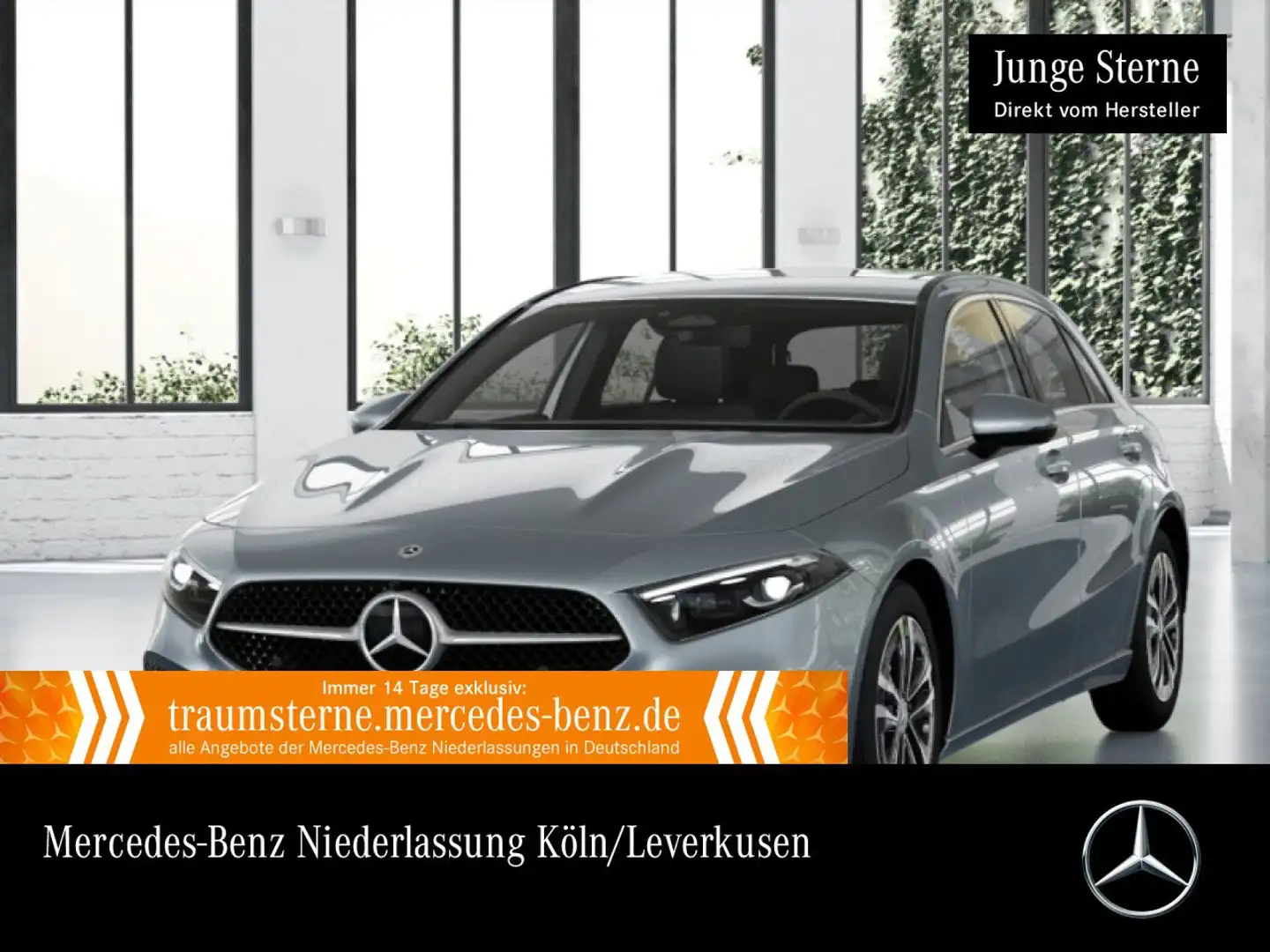 Mercedes-Benz A 200 PROGRESSIVE+AHK+MULTIBEAM+KAMERA+TOTW+7G Silber - 1