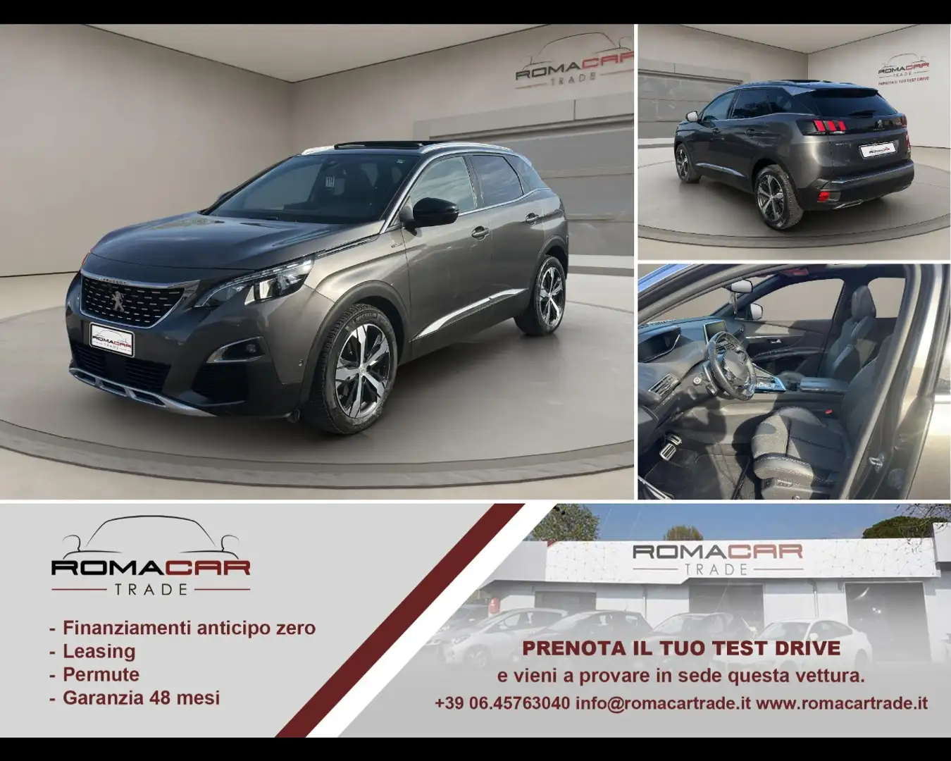 Peugeot 3008 2ª serie - 3008 BlueHDi 130 S&S EAT8 GT Line Grau - 1