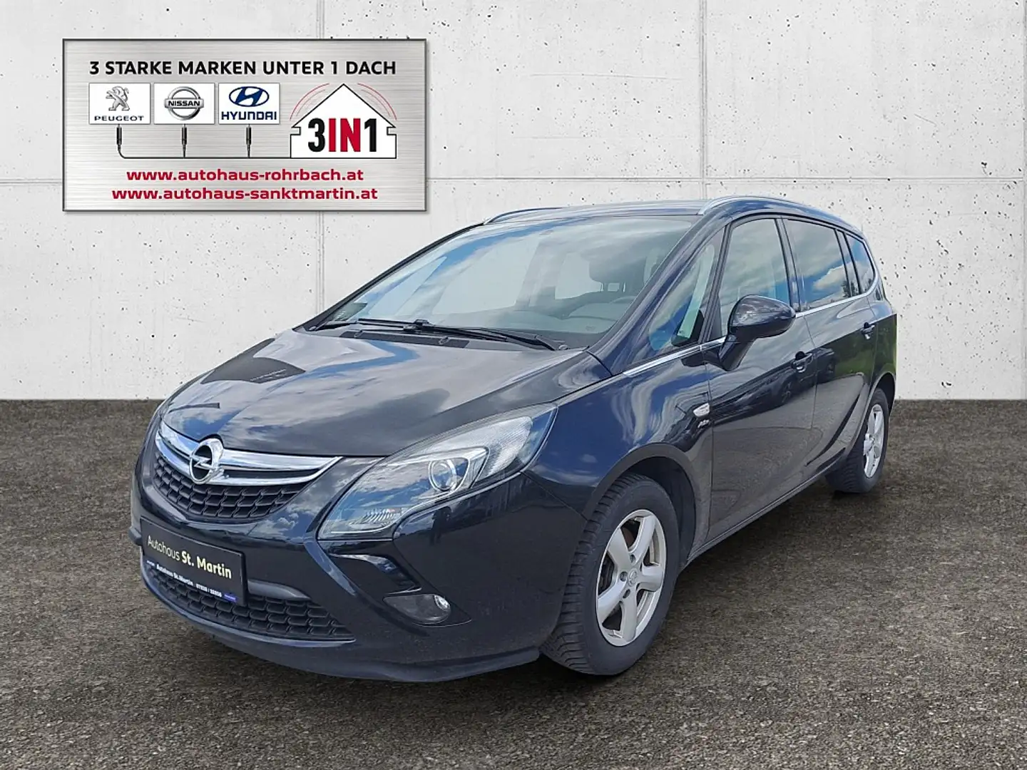 Opel Zafira Tourer 2,0 CDTI Ecotec Active Zwart - 1