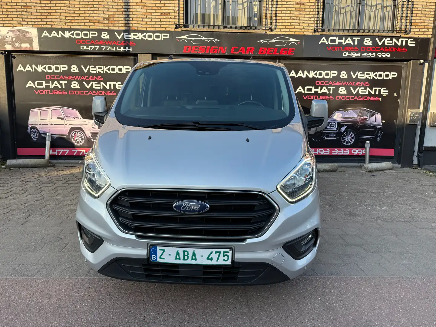 Ford Transit Custom L2 Automatique 170pk*D Cabine 6Place*Netto 23554* Argent - 2