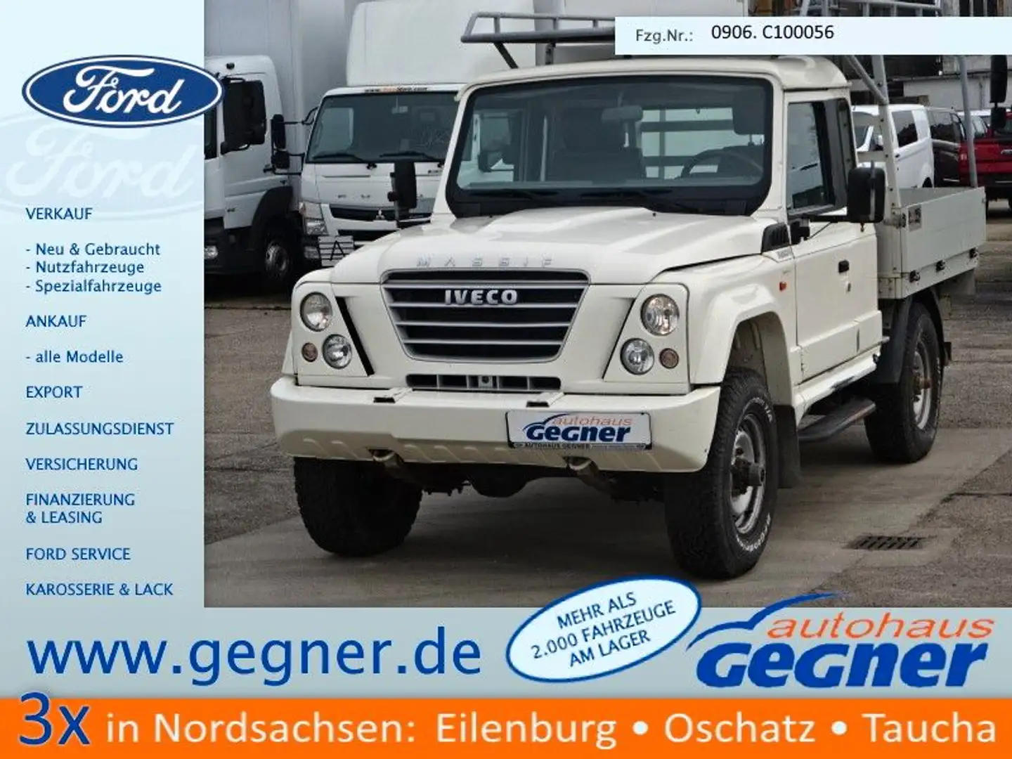 Iveco Massif 145PS 4x4 AHK-luftgebremst Weiß - 1